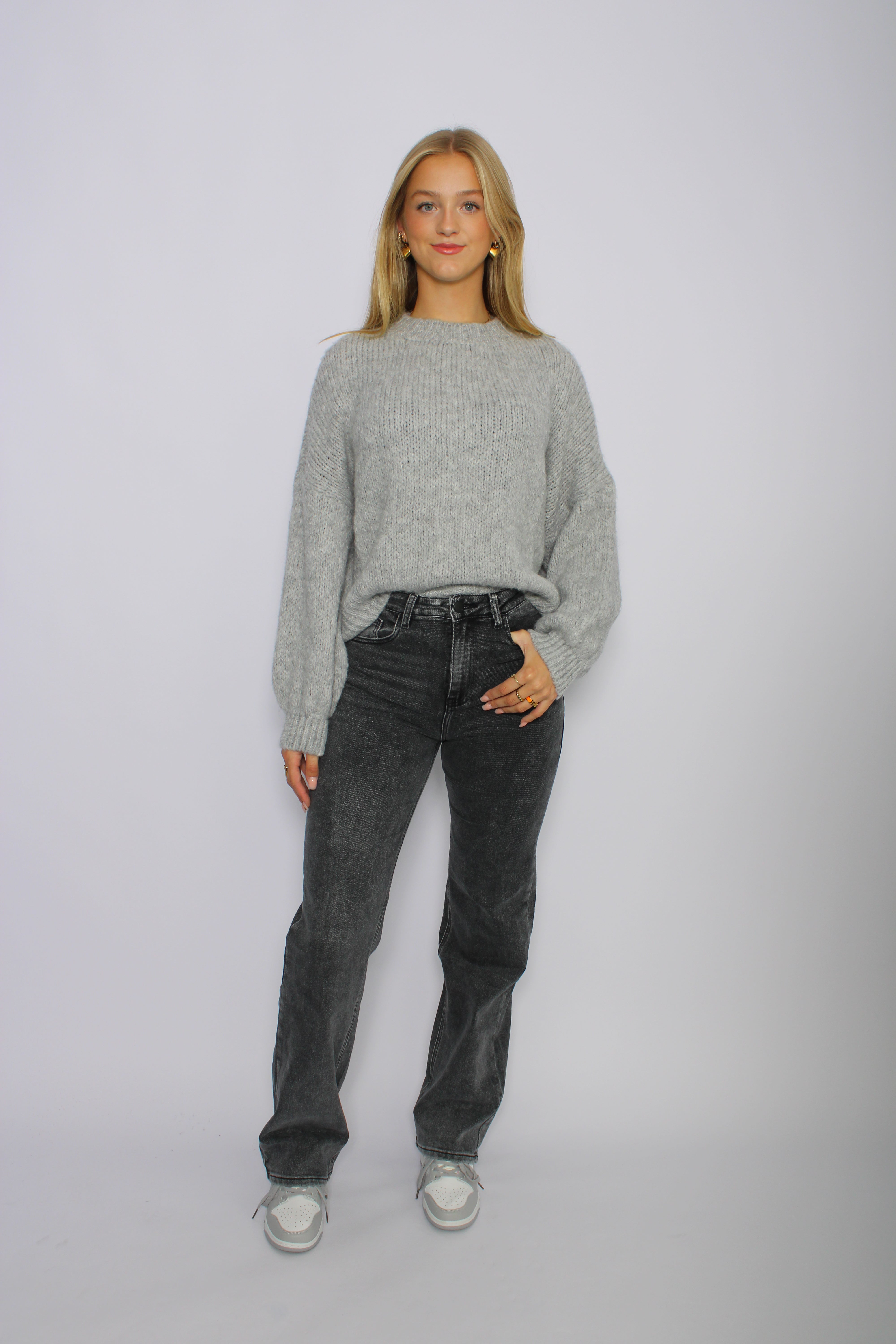 ''TALL'' WIDE LEG JEANS 2708 - DARK GREY