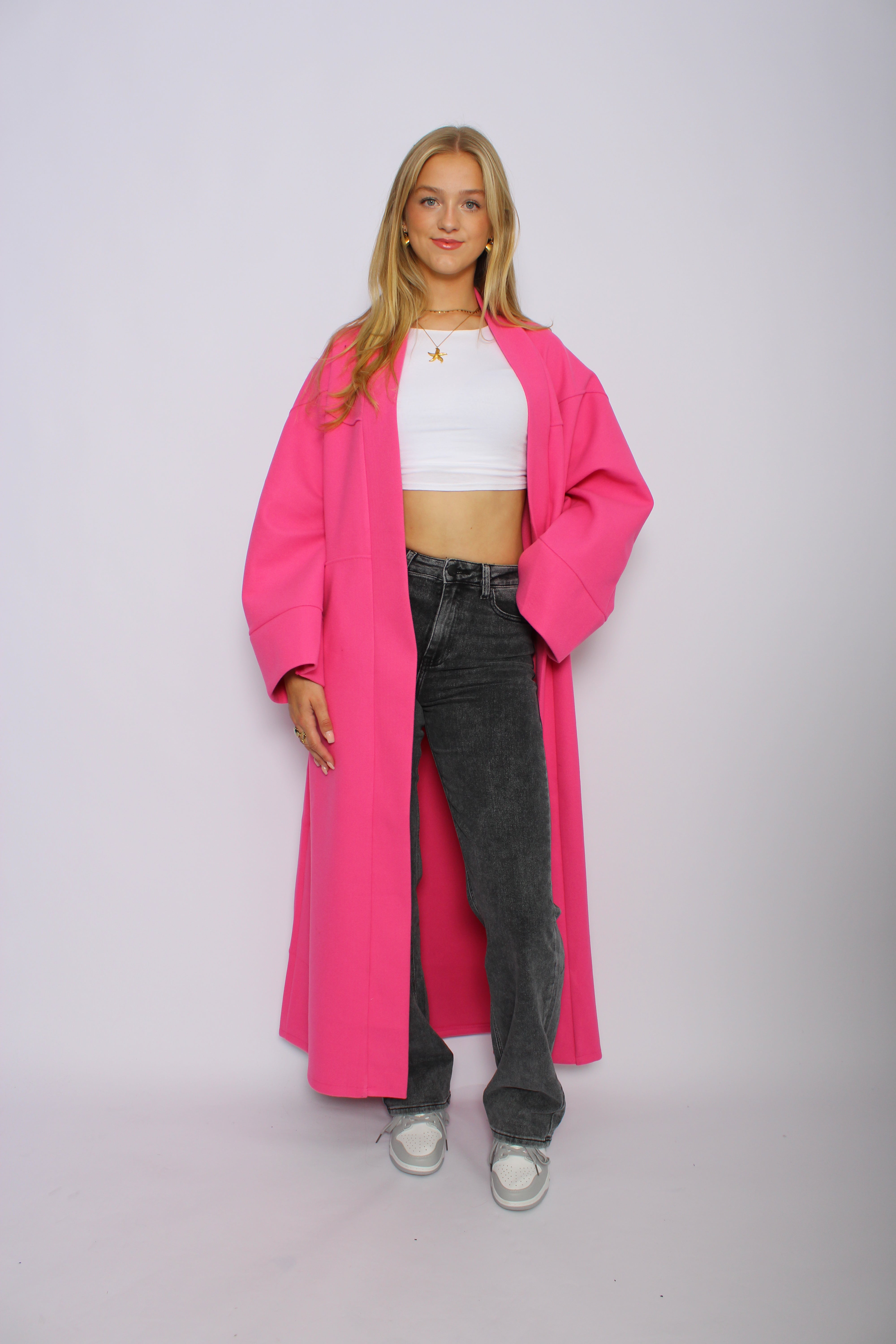 ''TALL'' NYLA KIMONO - PINK