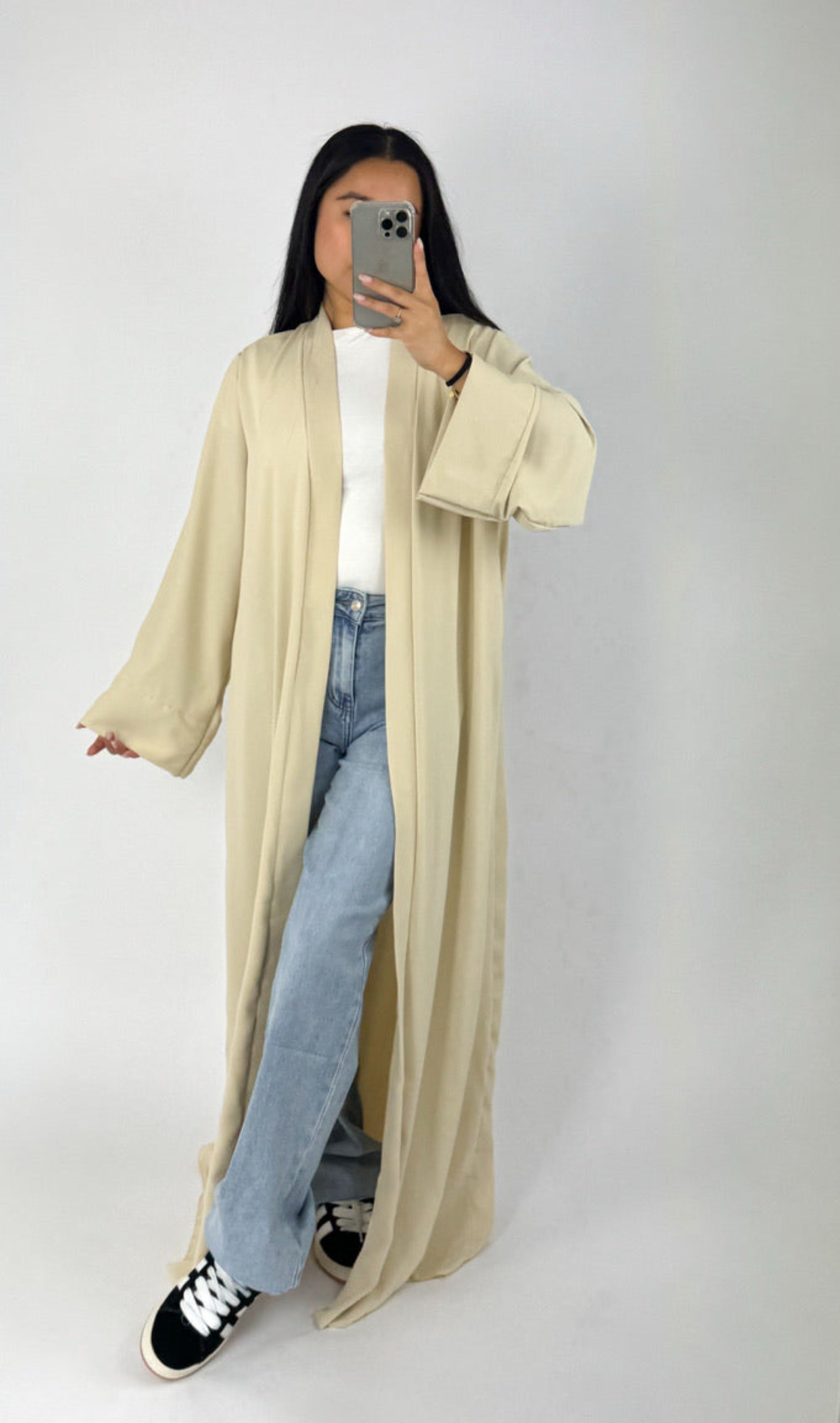 SILKY KIMONO - BEIGE