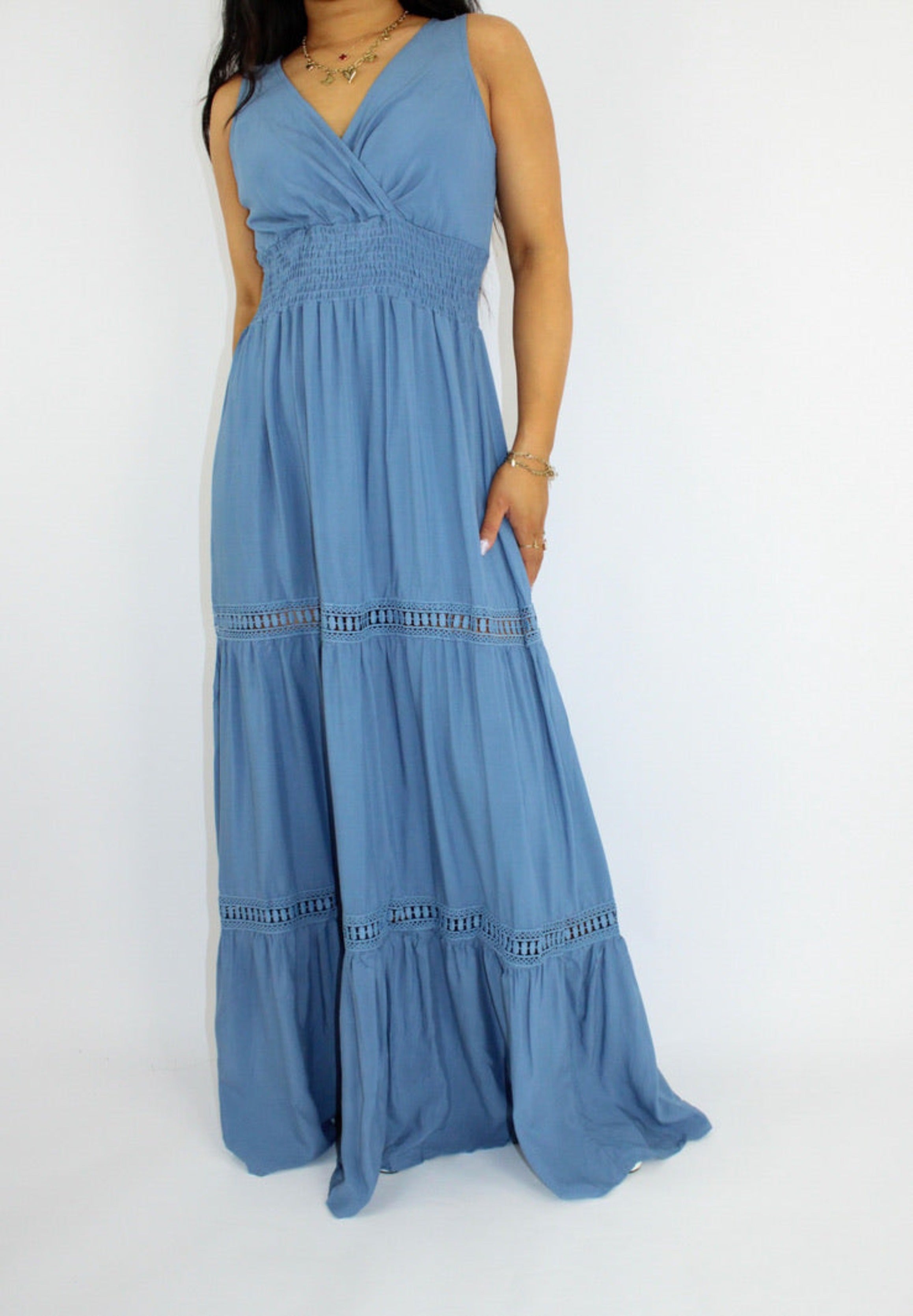 SKYE DRESS - BLUE