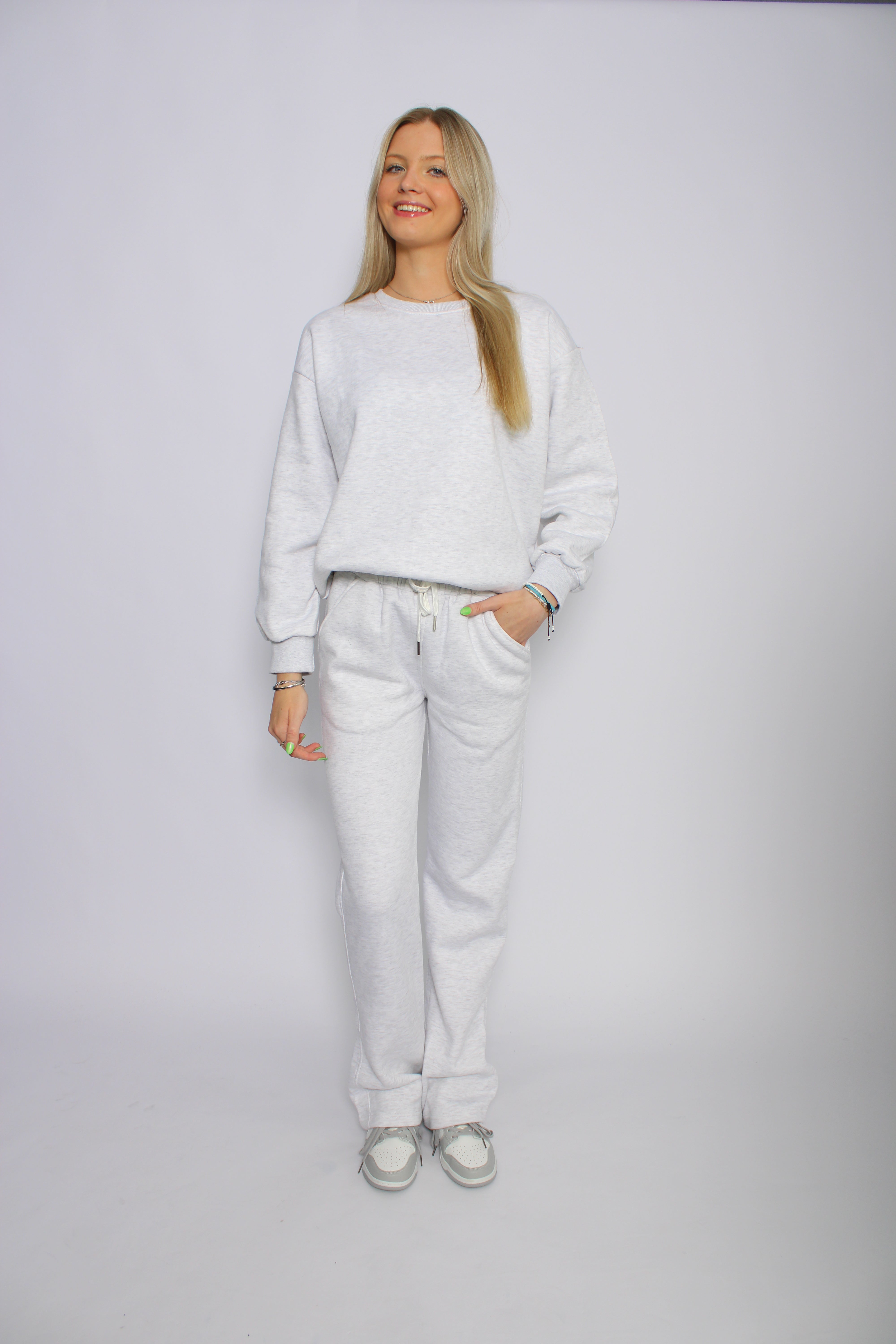 ''TALL'' COMFY SET - LIGHT GREY MARL