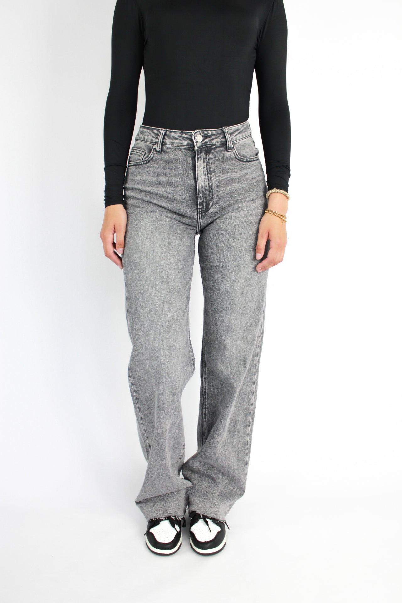 ''TALL'' WIDE LEG JEANS 3636 - GREY