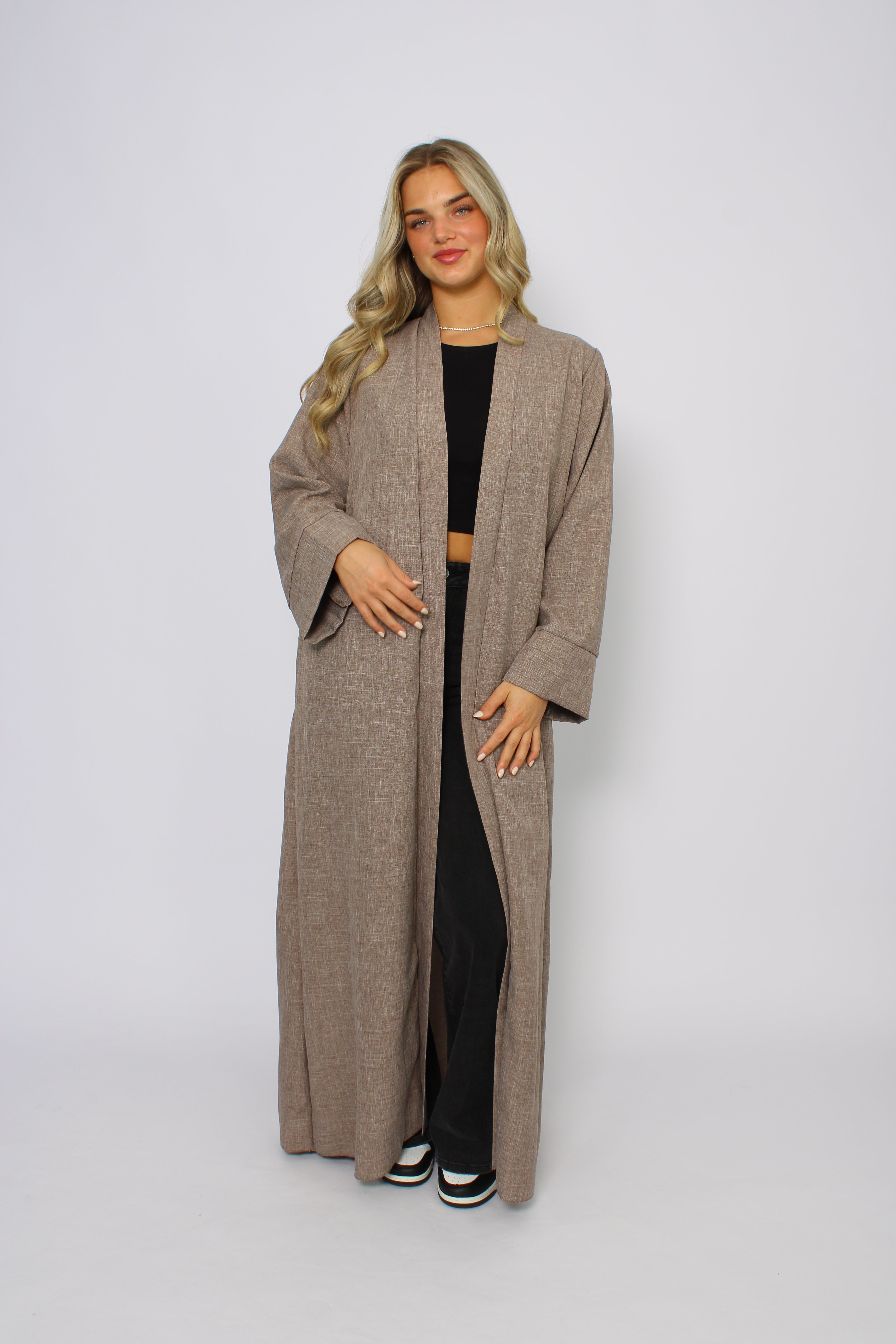 KIMONO - DARK TAUPE