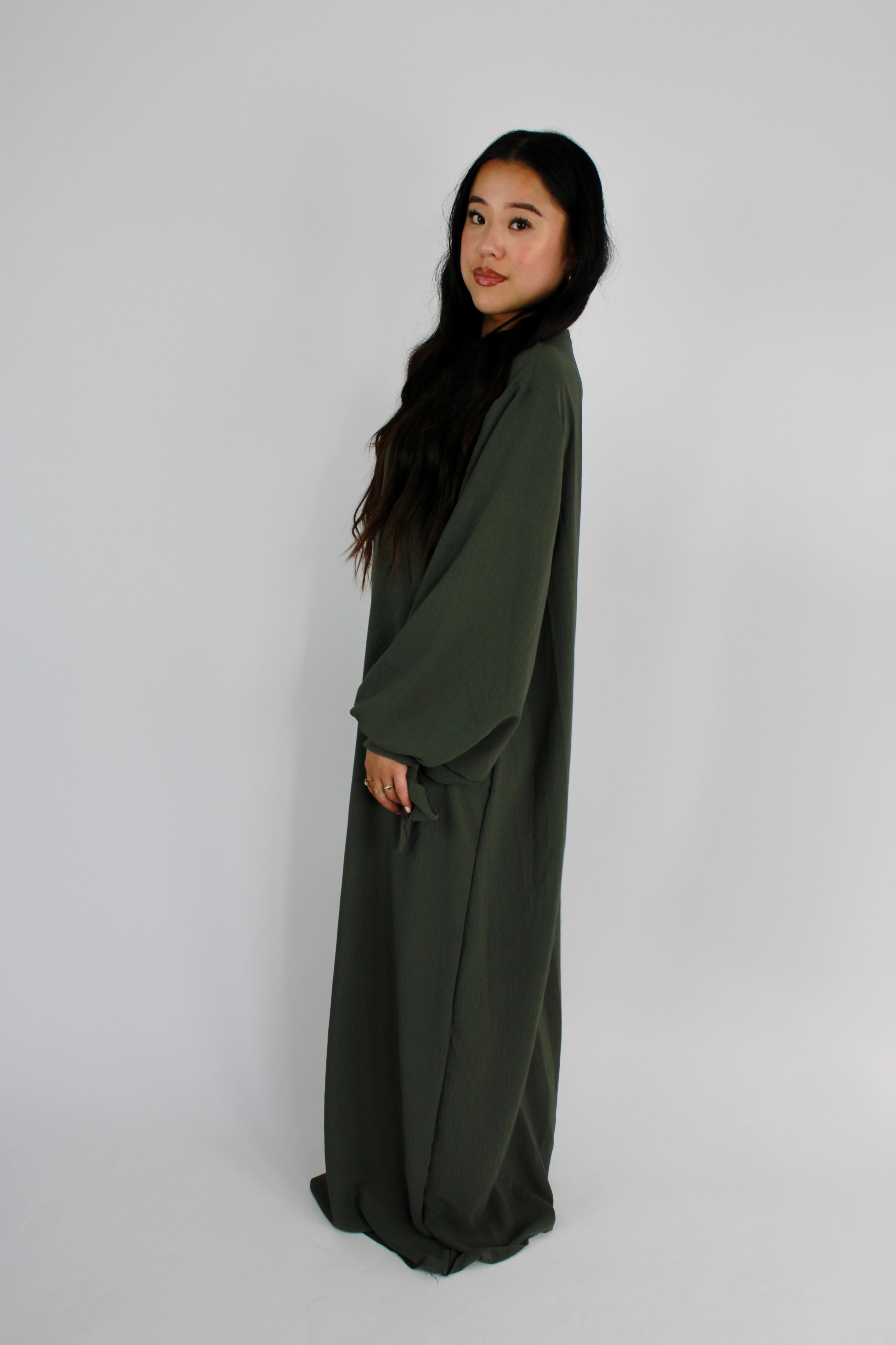 BIBI BOW ABAYA - KHAKI