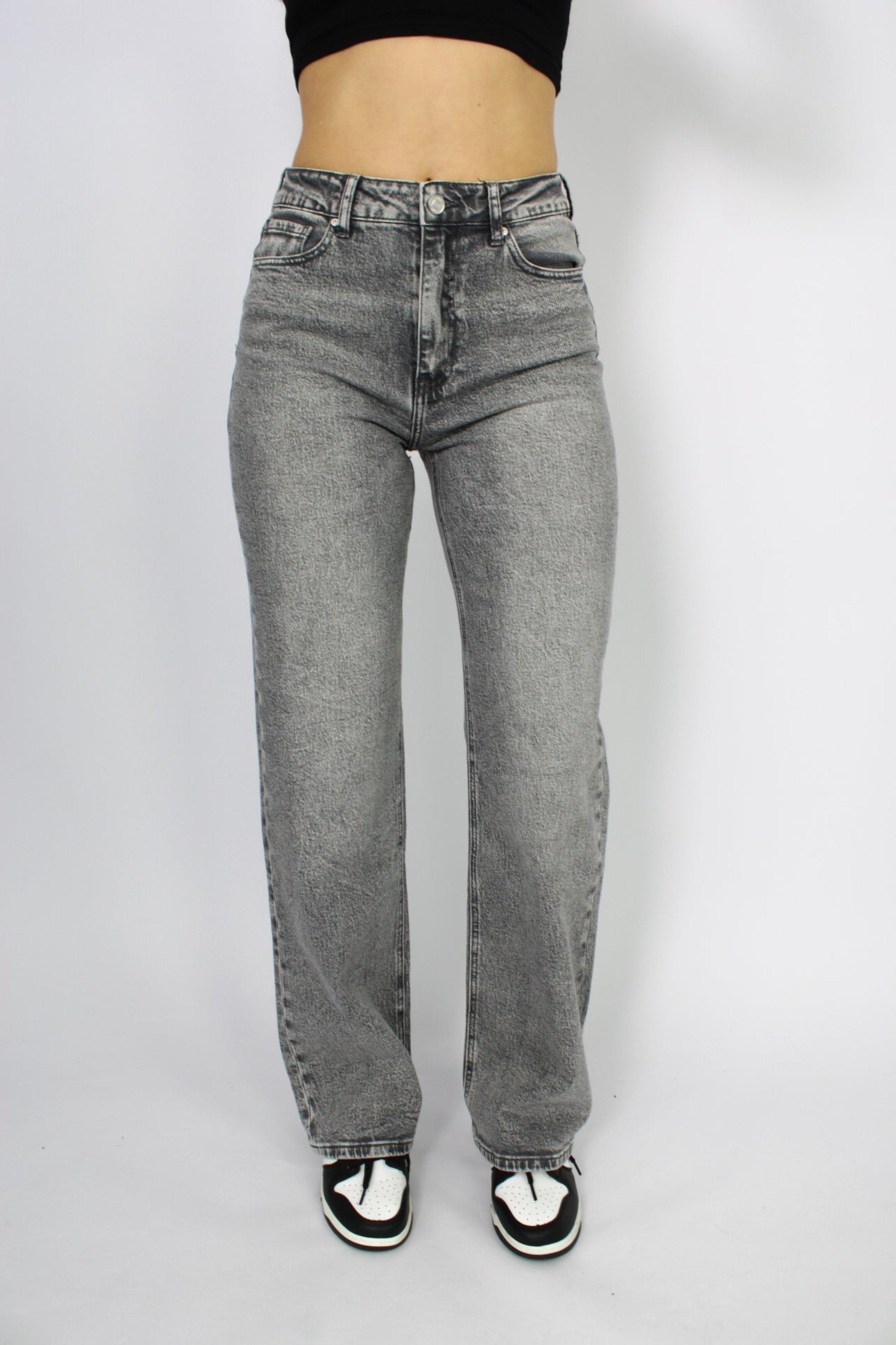 ''TALL'' WIDE LEG JEANS 3392 - GREY