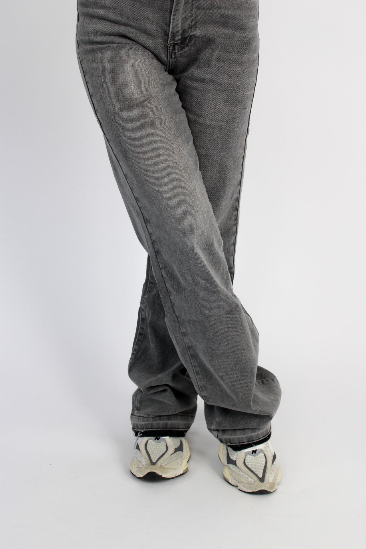 “TALL'' WIDE LEG JEANS 158 - GREY