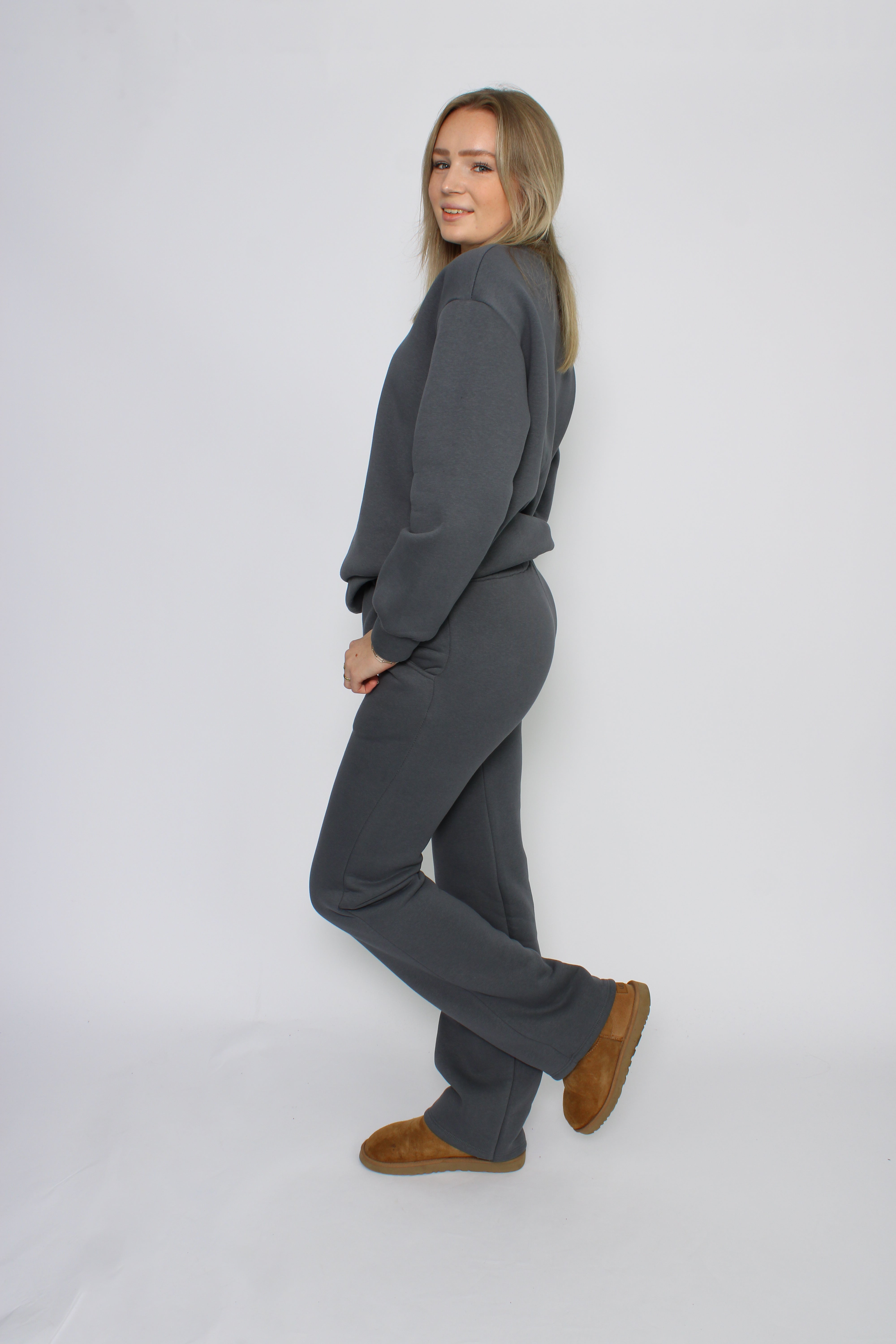 ''TALL'' COZY SET - GREY