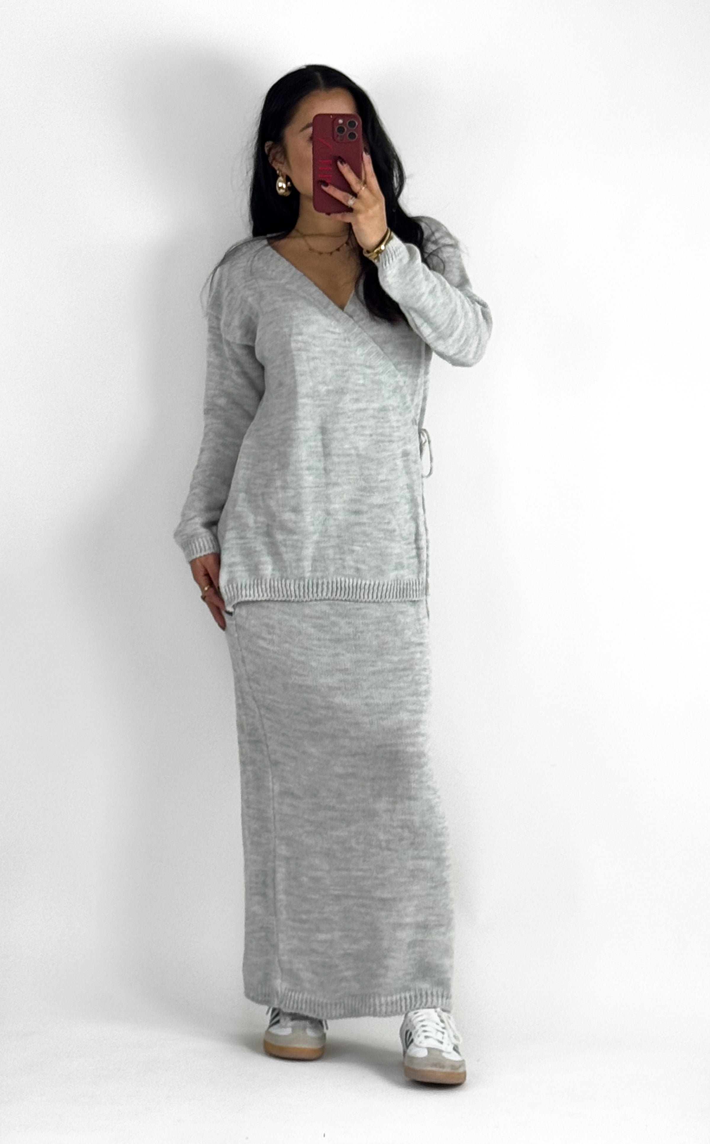 DELILAH DRESS - LIGHT GREY