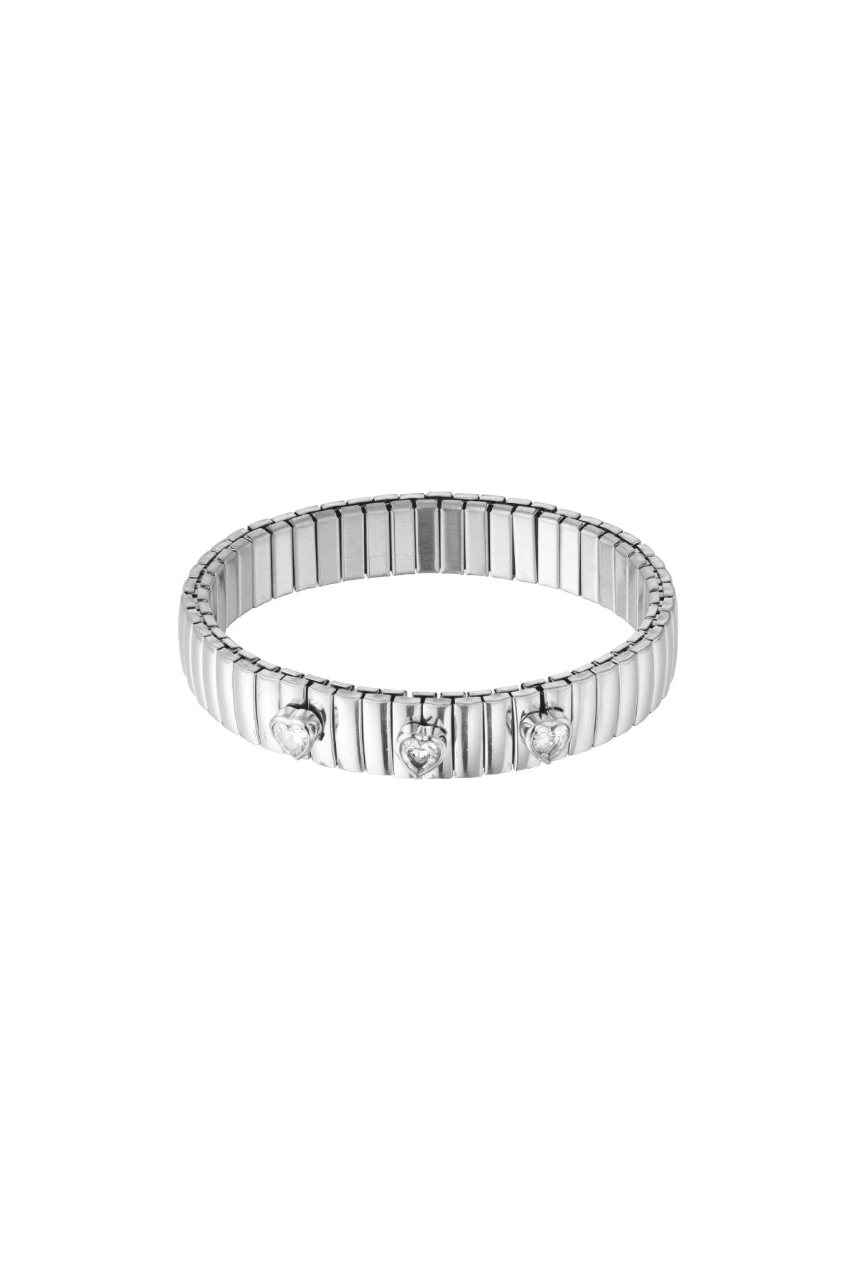 STATEMENT TRIPLE LOVE BRACELET - SILVER