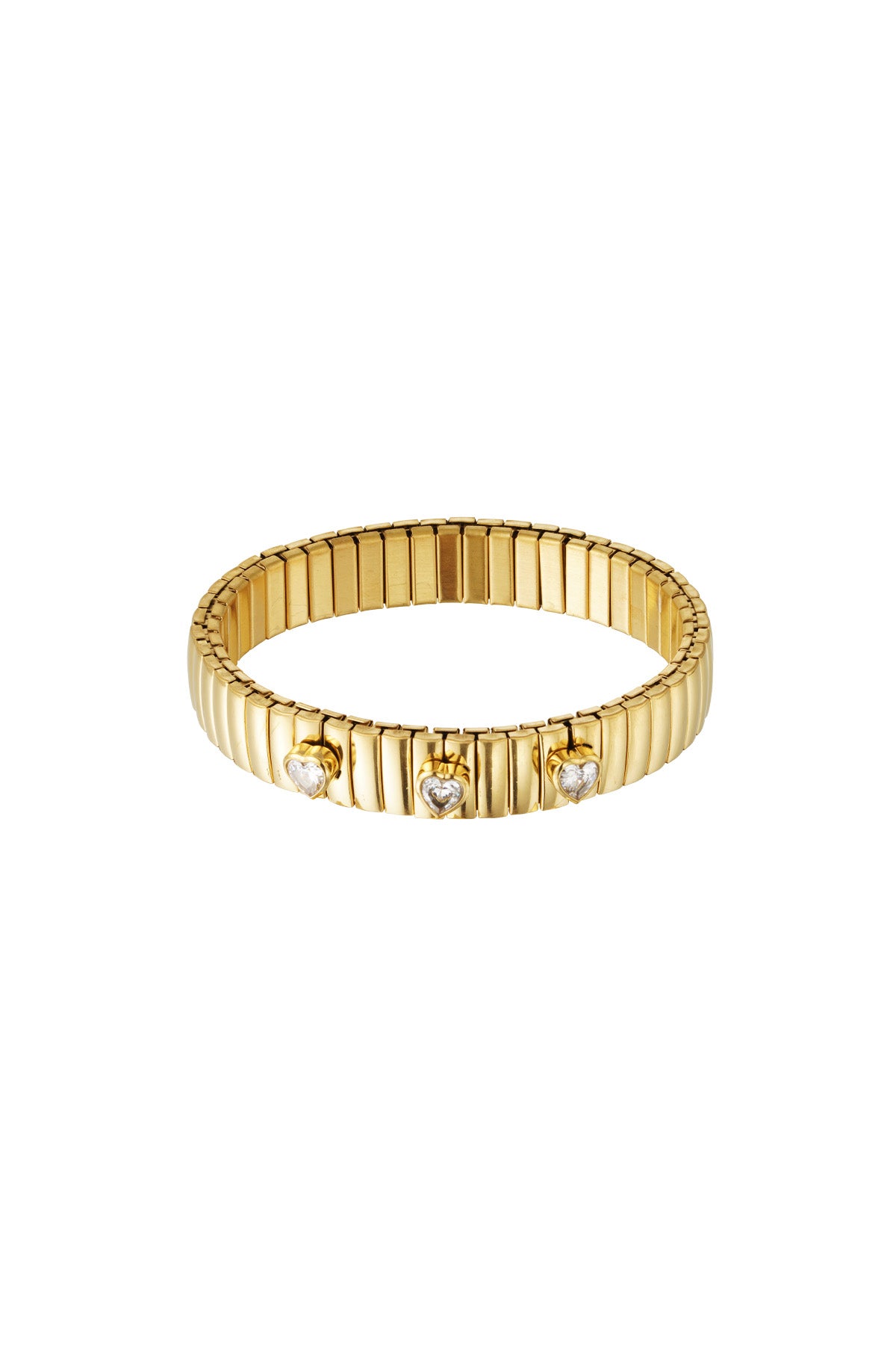 STATEMENT TRIPLE LOVE BRACELET - GOLD