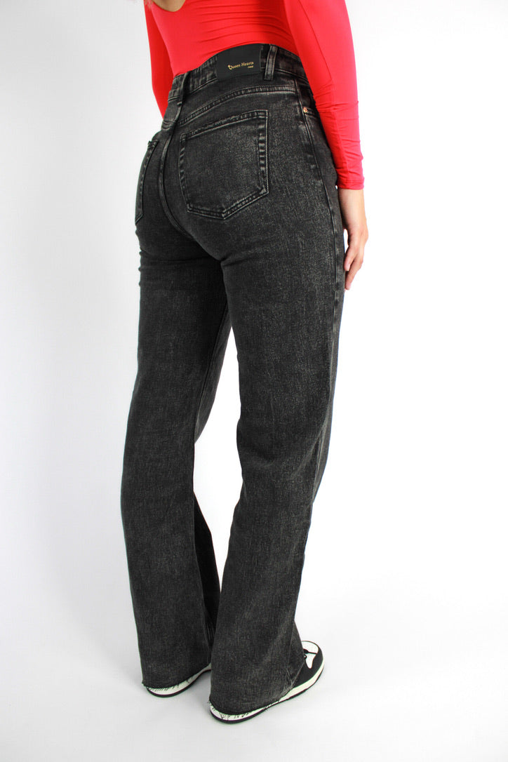 “TALL'' WIDE LEG JEANS 3636 - ANTHRACITE