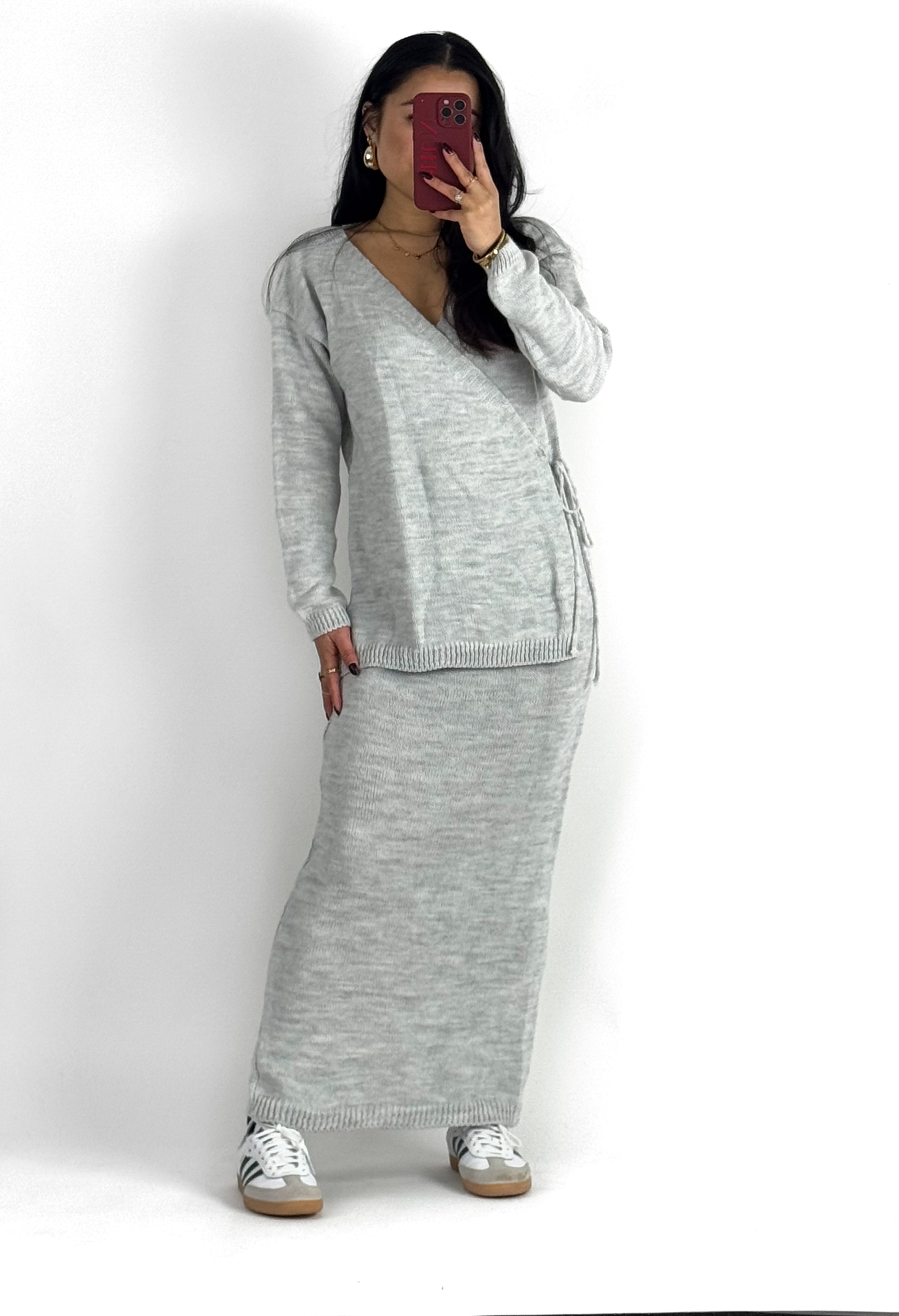 DELILAH DRESS - LIGHT GREY