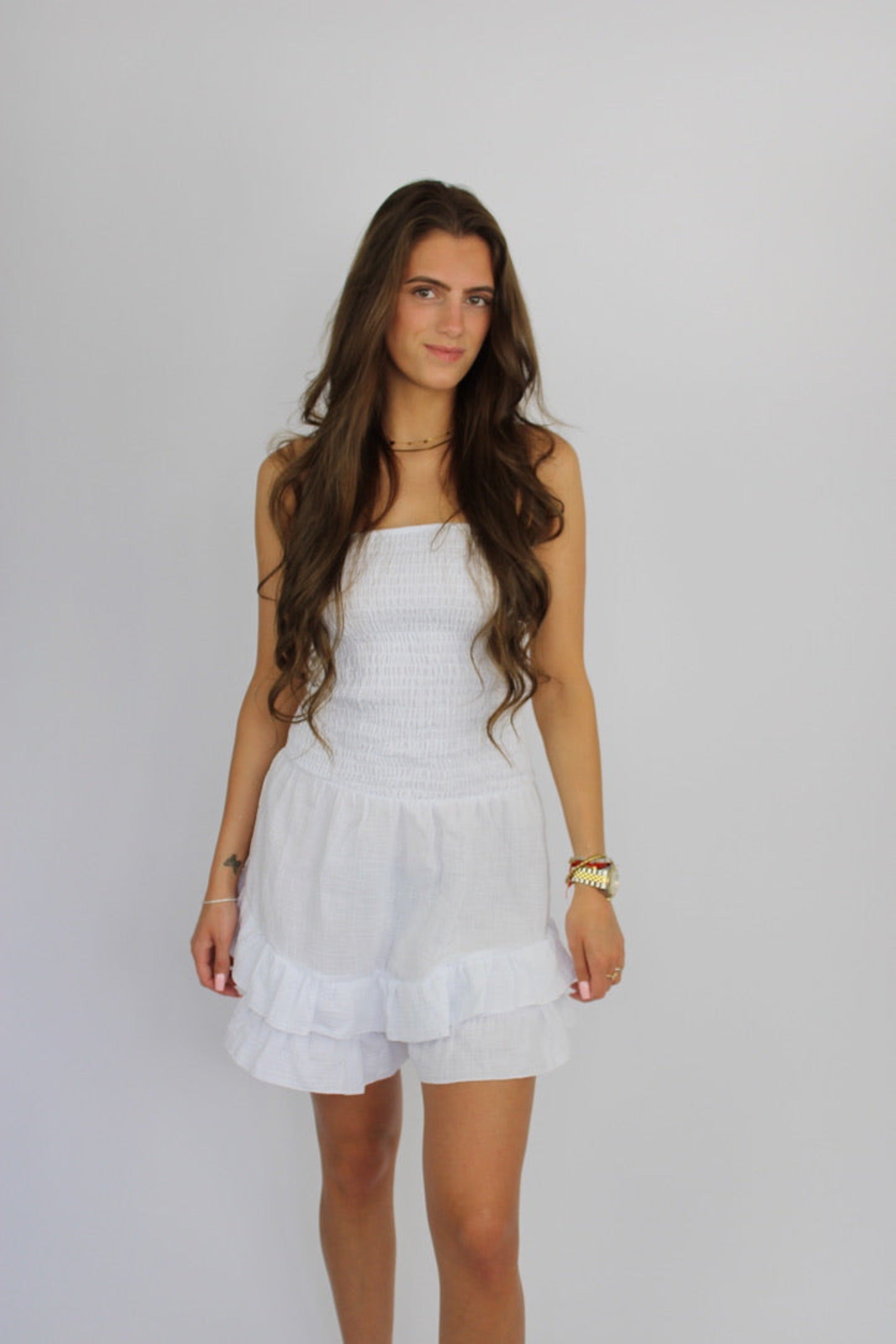 HAZEL PLAYSUIT - WHITE