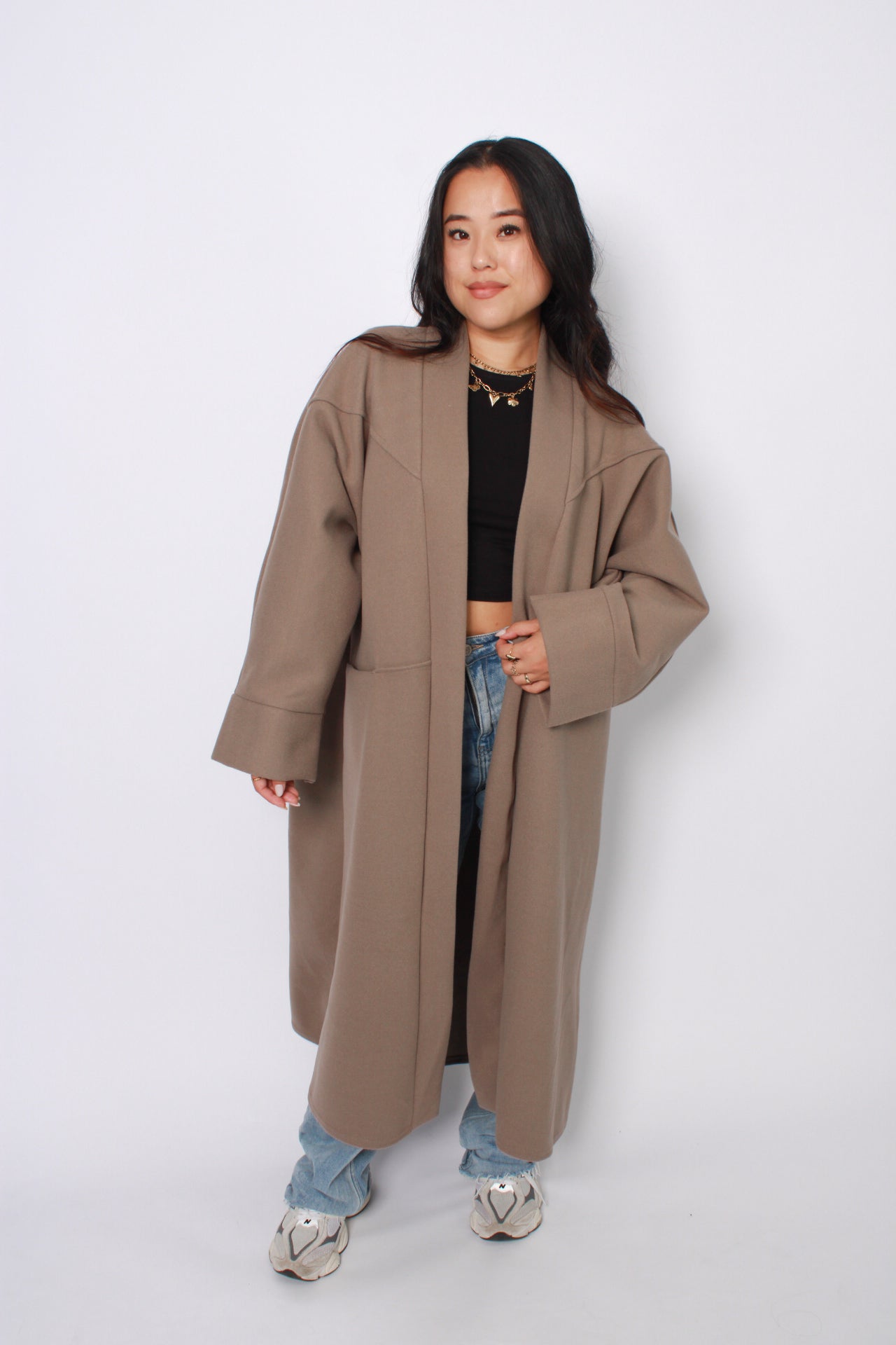 PRE ORDER 18 SEPTEMBER! NYLA KIMONO - TAUPE