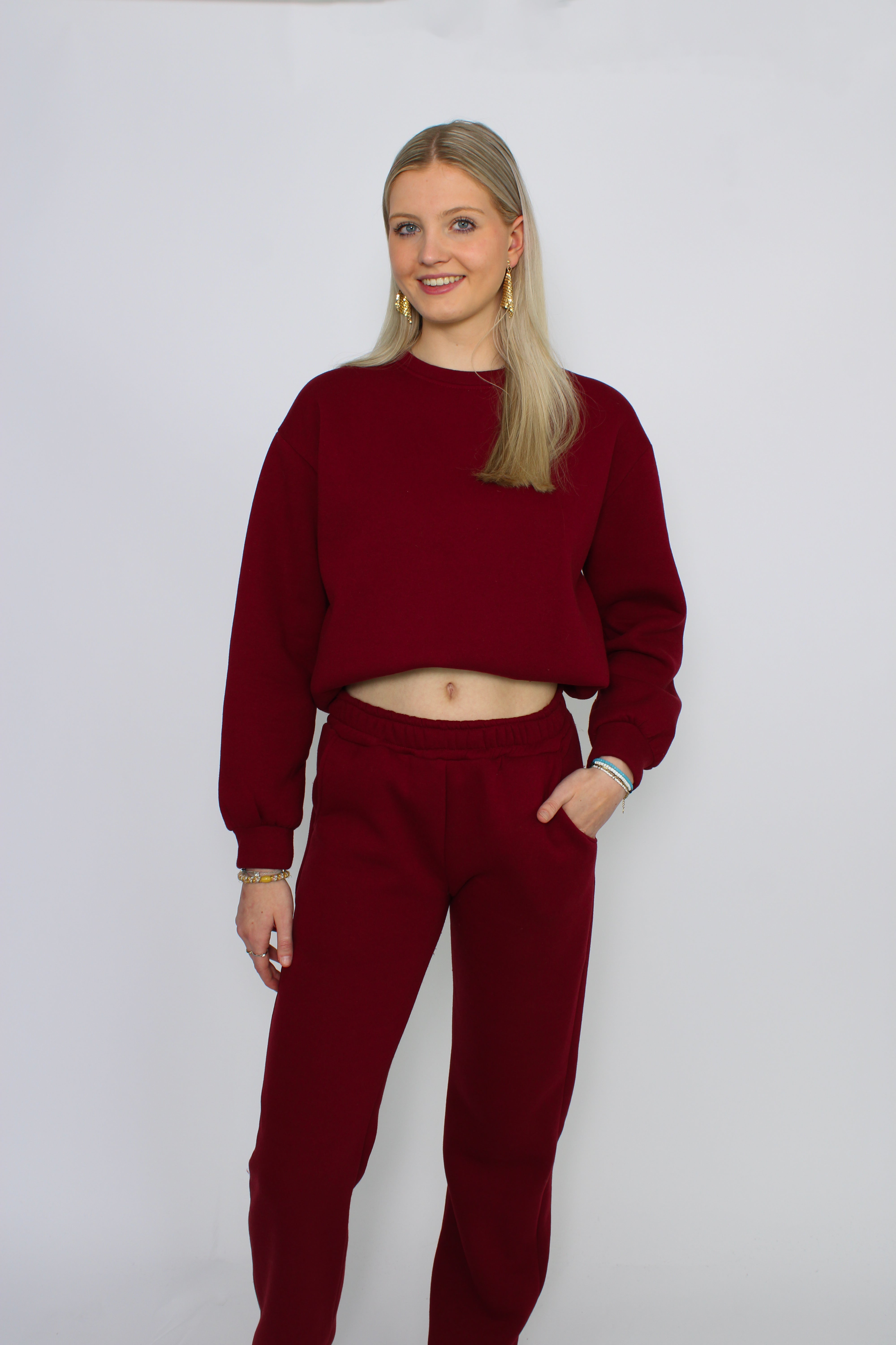 ''TALL'' COZY SET - BORDEAUX