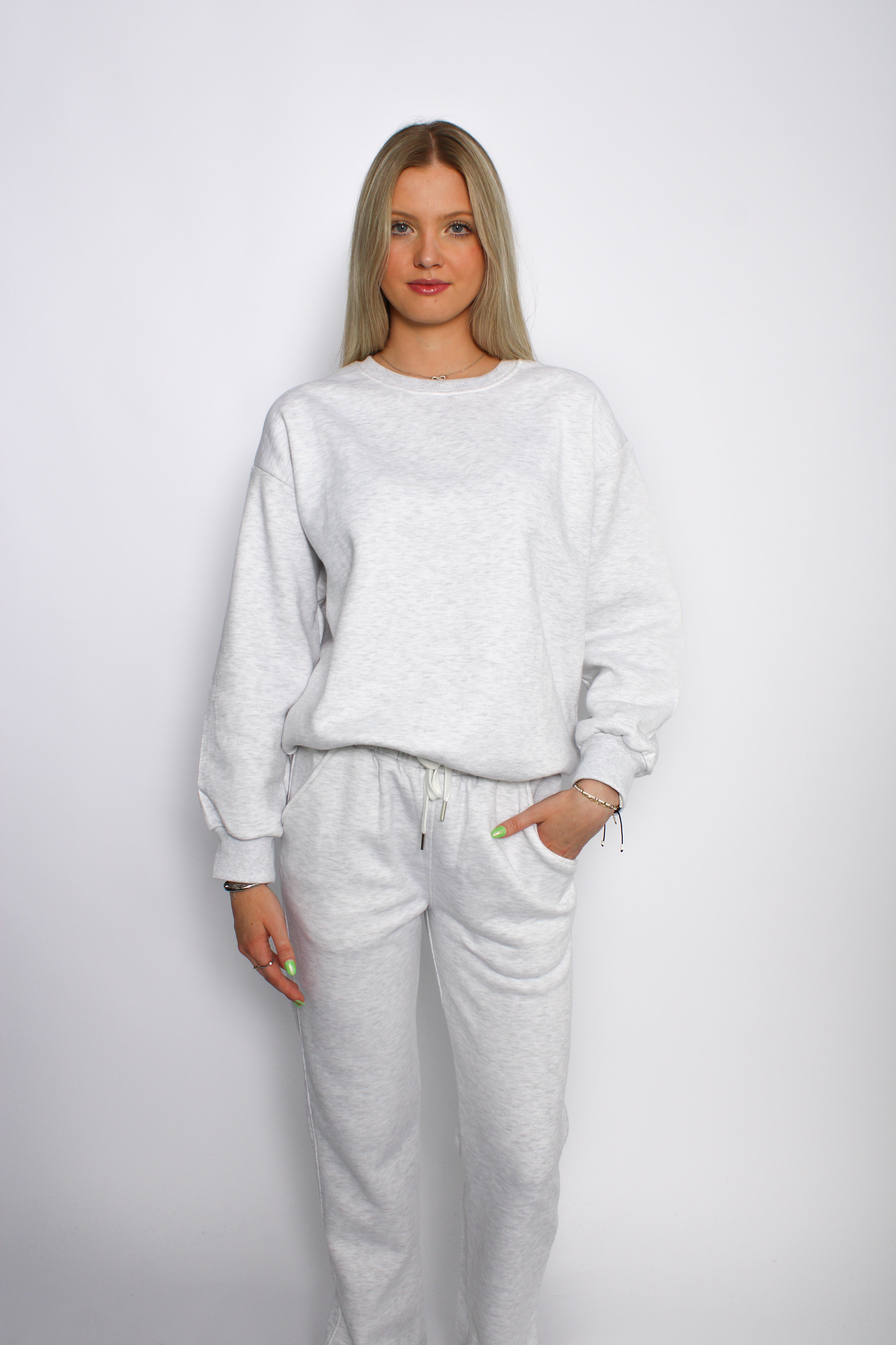 ''TALL'' COMFY SET - LIGHT GREY MARL