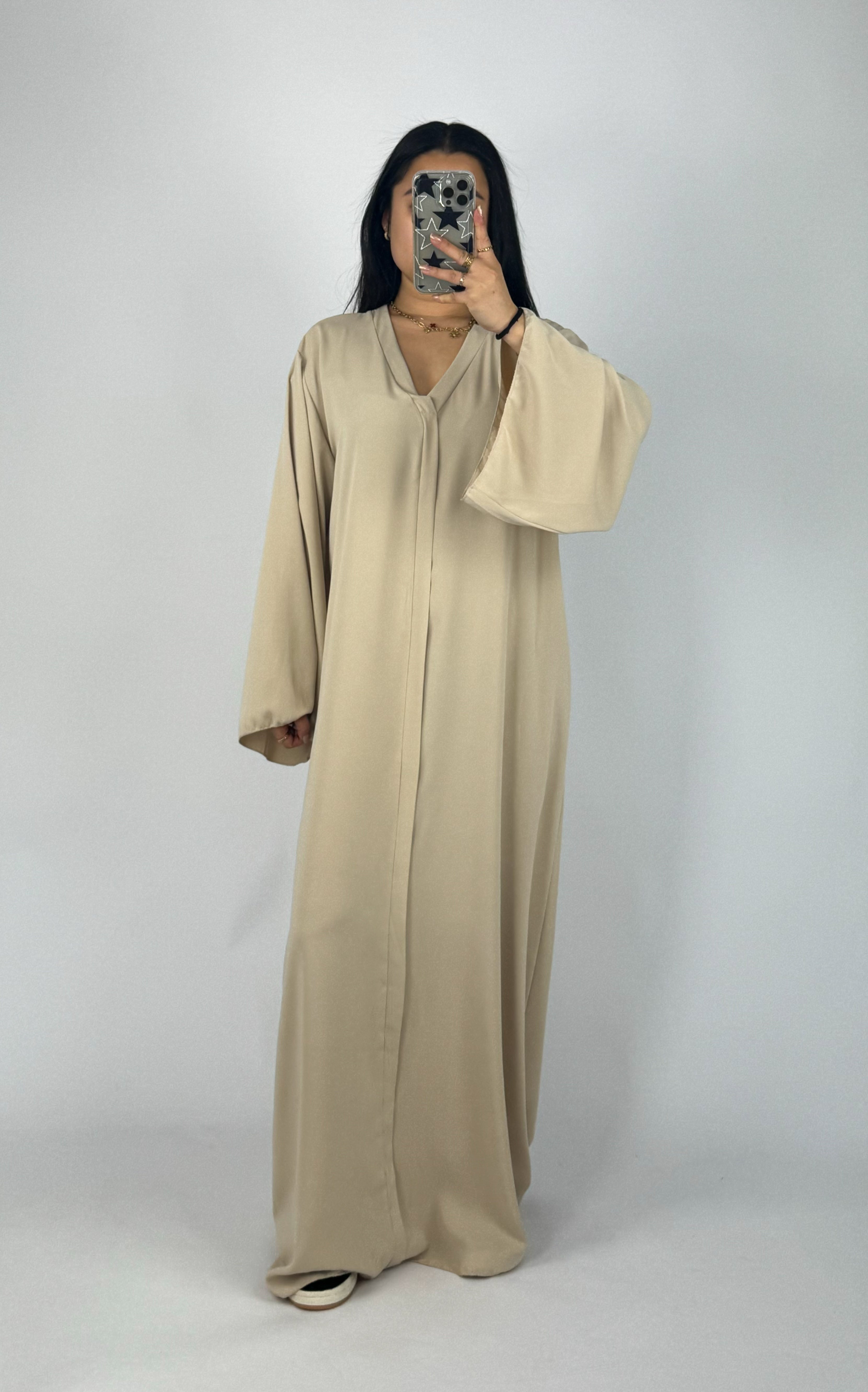 AMINA DRESS - BEIGE