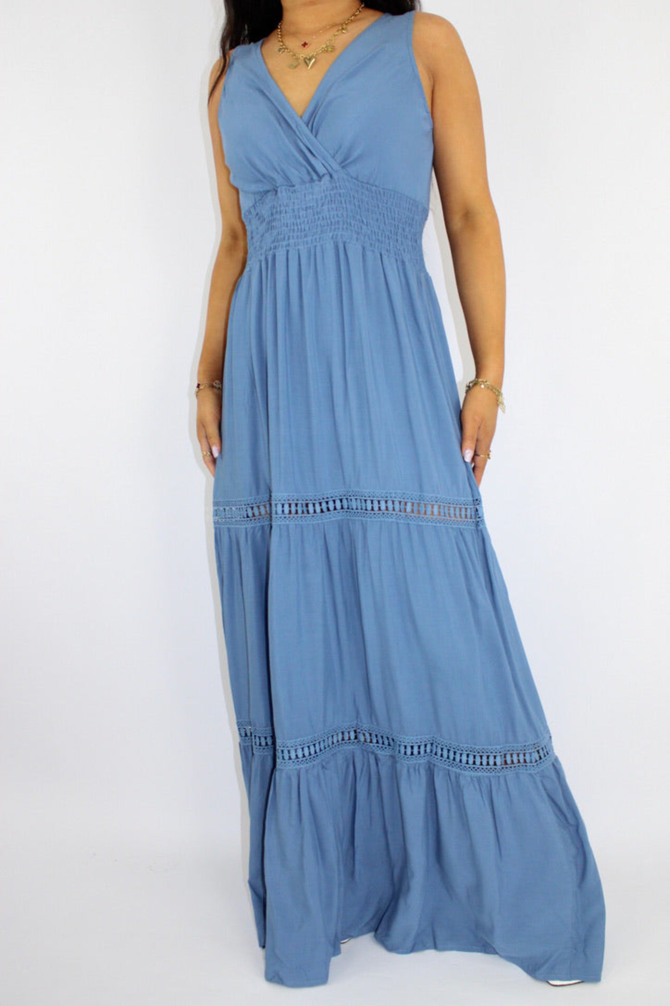 SKYE DRESS - BLUE