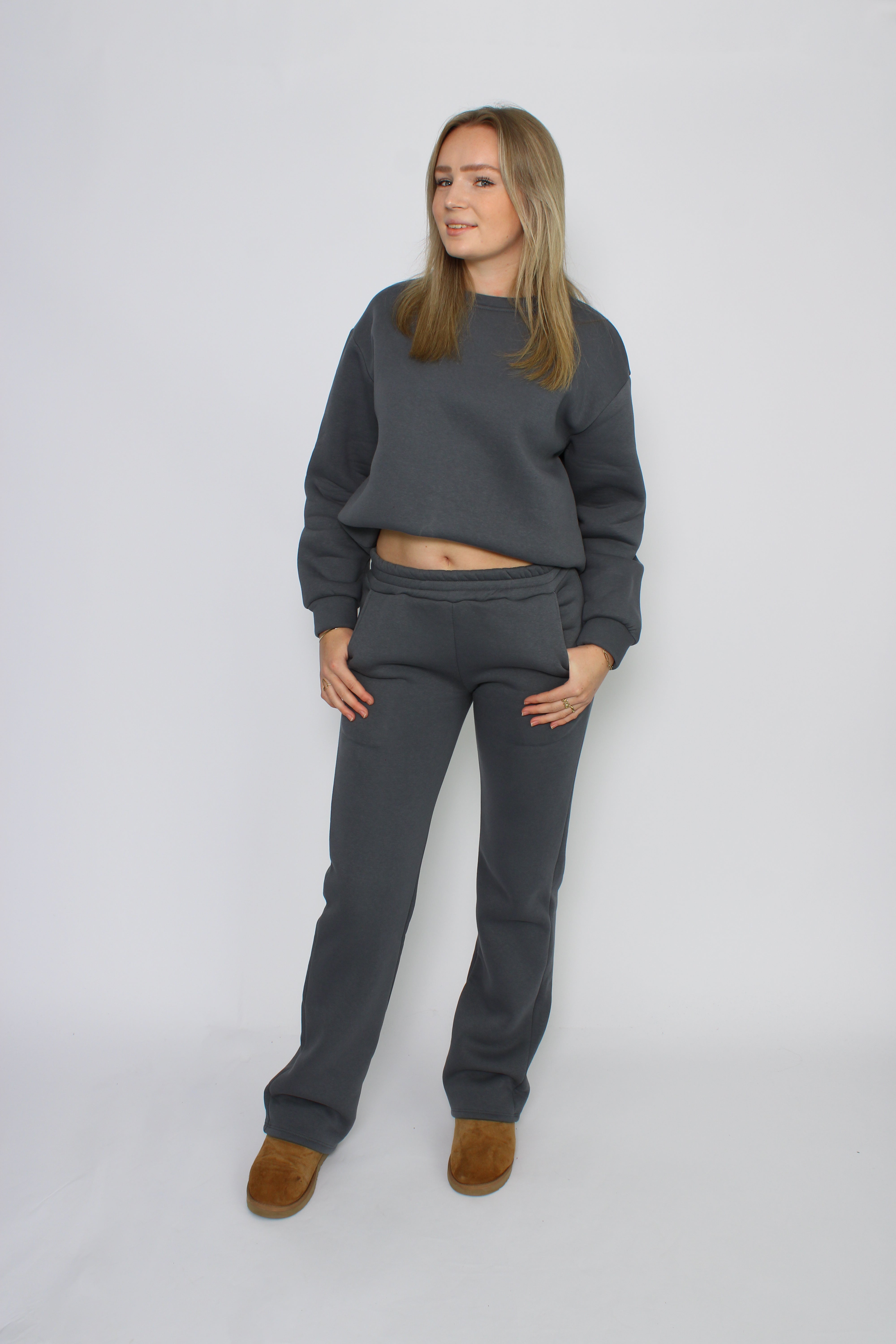 ''TALL'' COZY SET - GREY