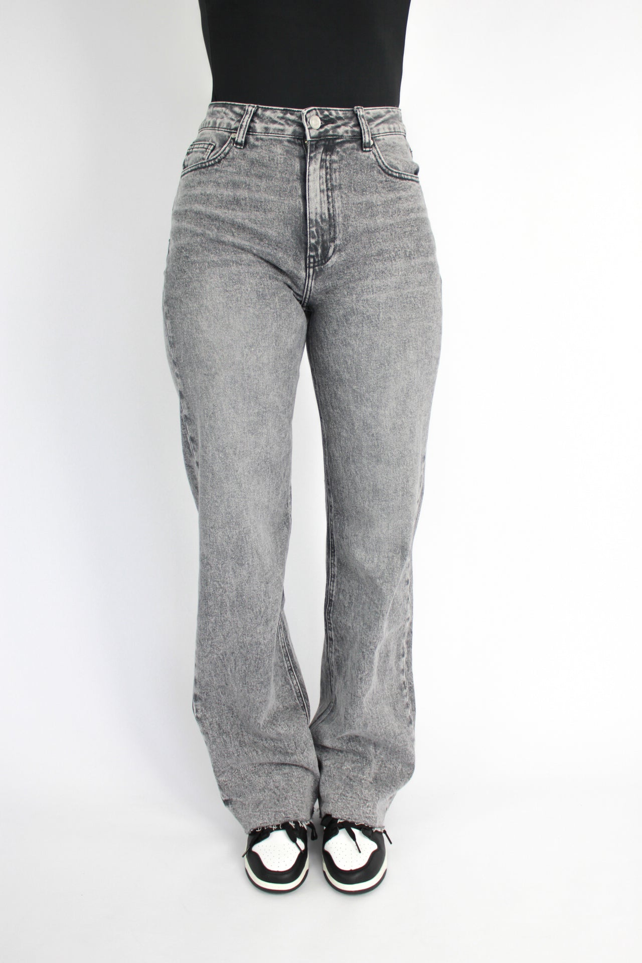 ''TALL'' WIDE LEG JEANS 3636 - GREY