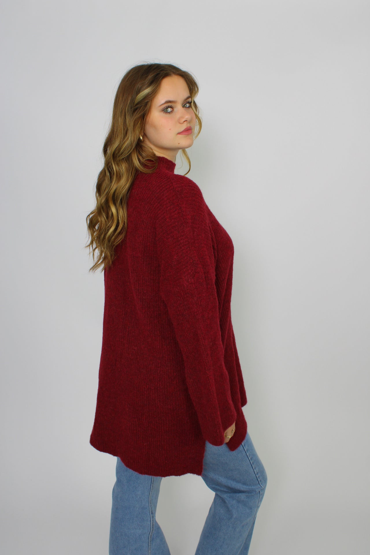 LOU SWEATER - BORDEAUX