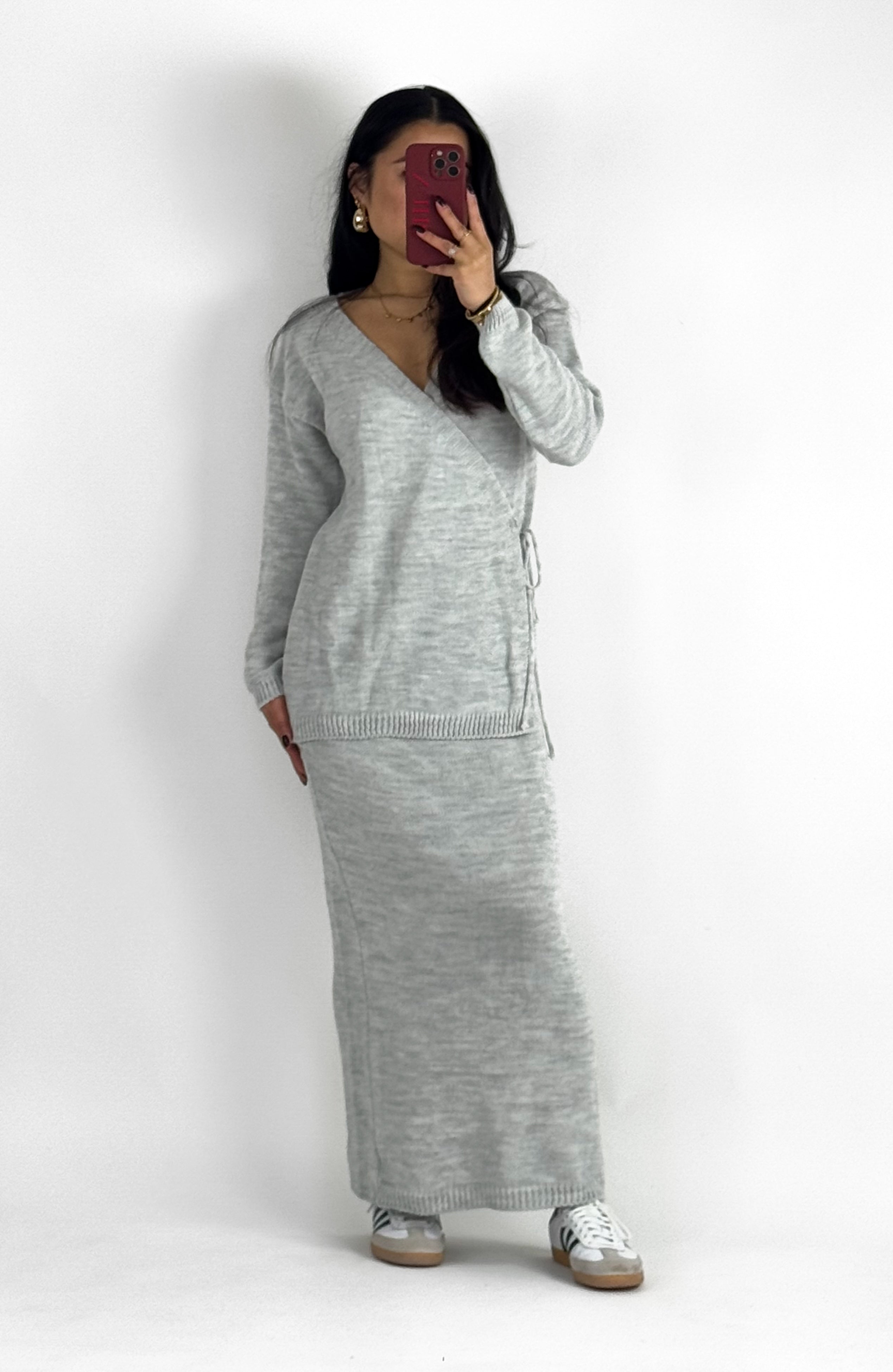 DELILAH DRESS - LIGHT GREY