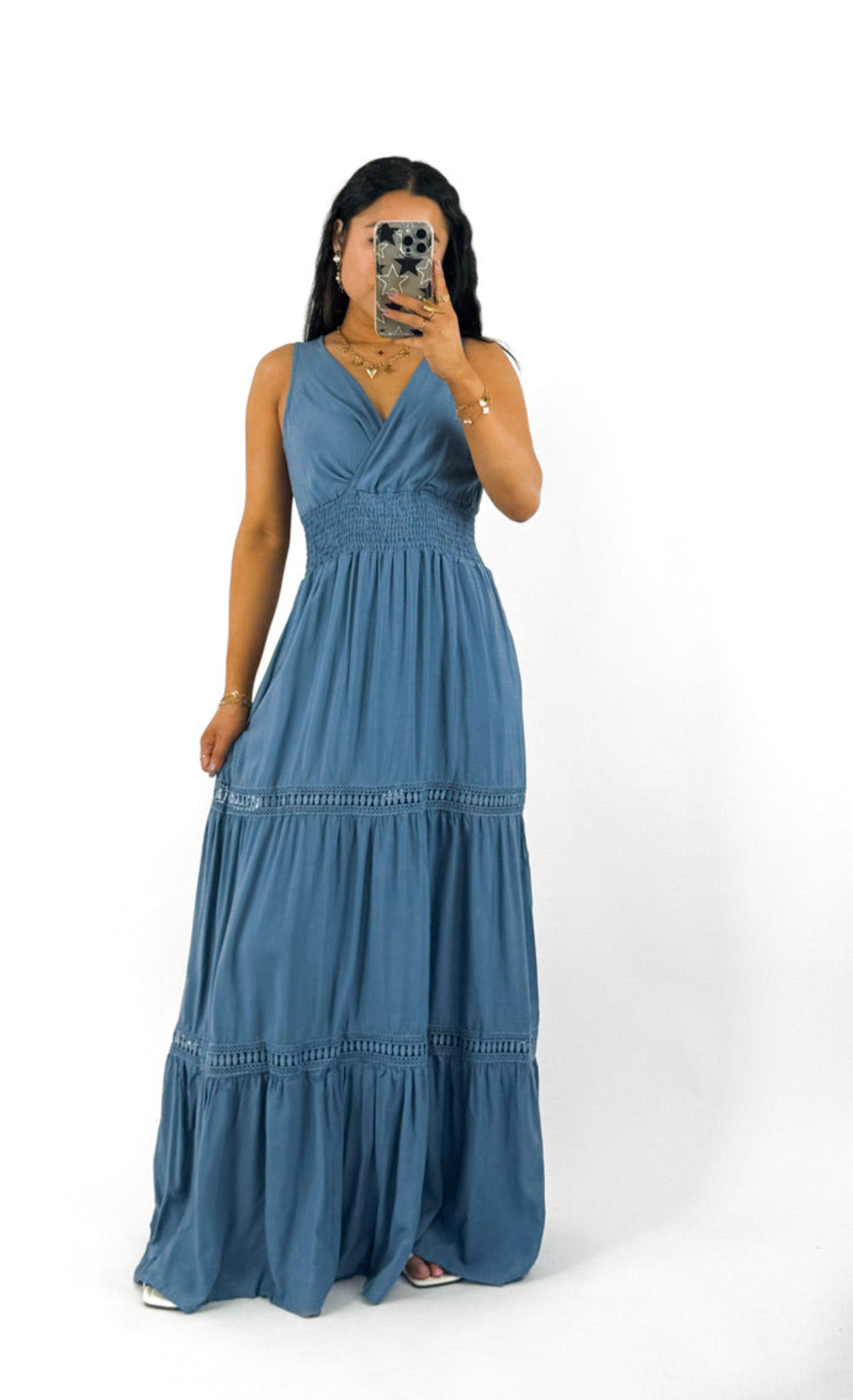 SKYE DRESS - BLUE