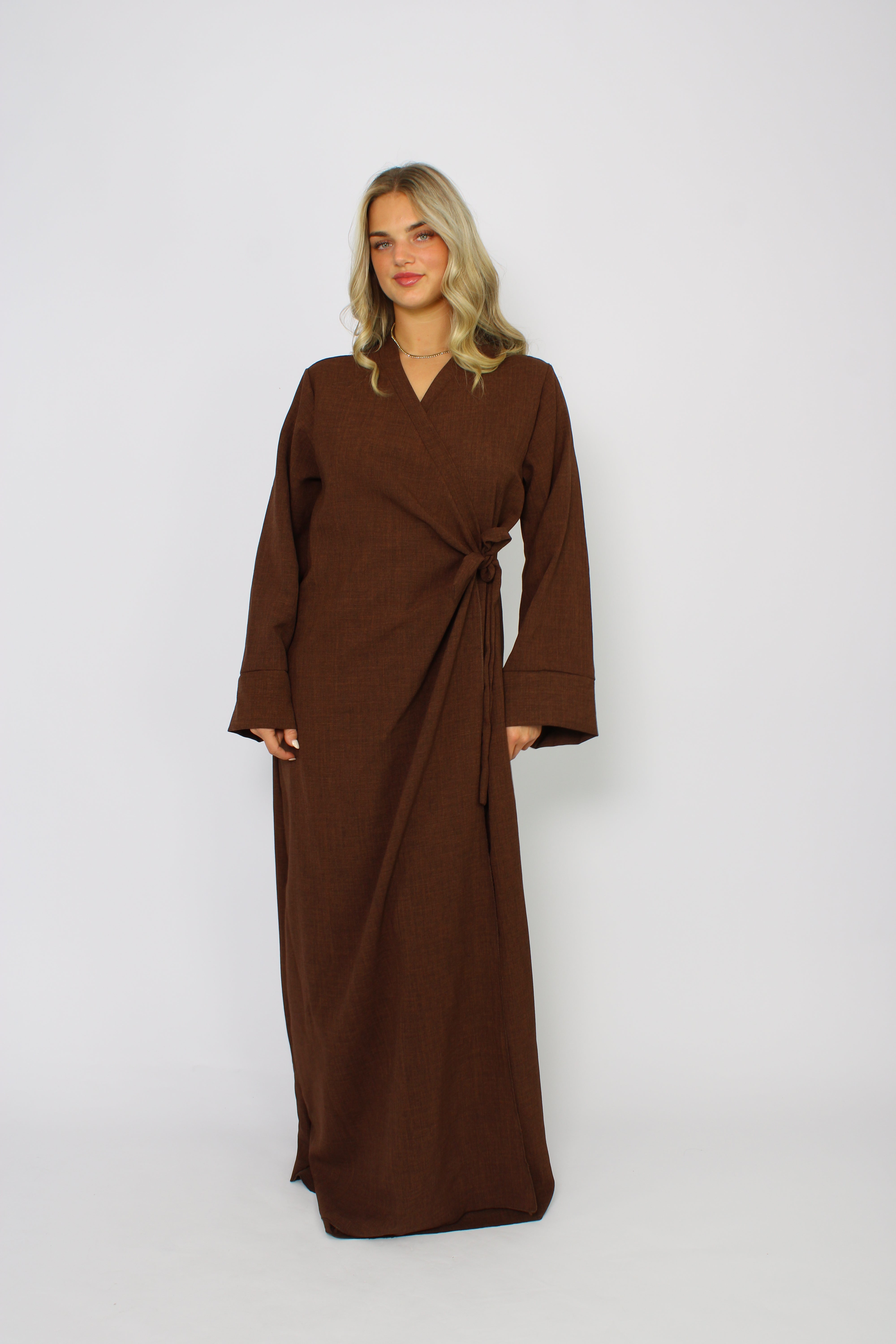 ''TALL'' SARA DRESS - BROWN