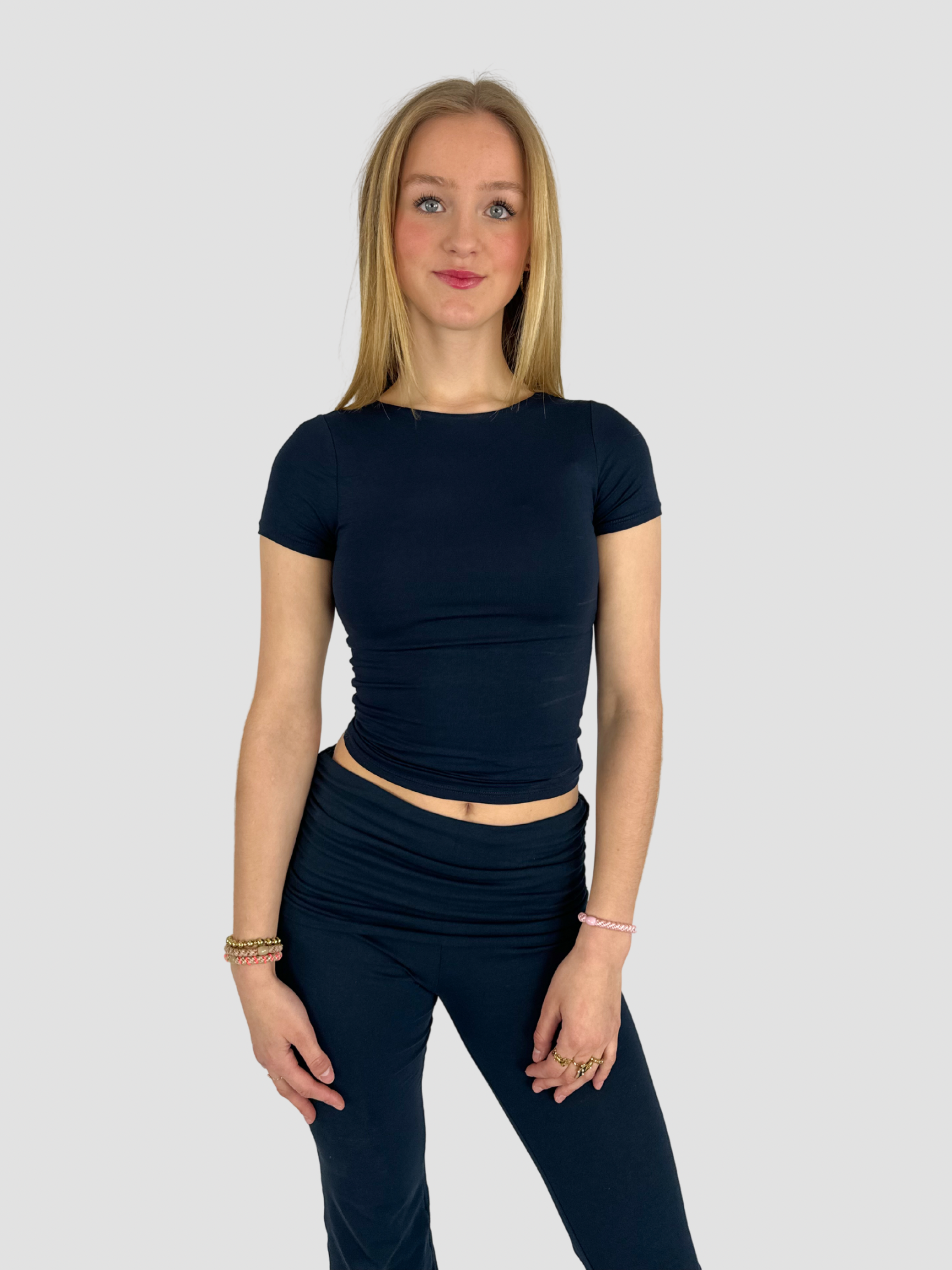 POSY SHORT SLEEVE - NAVY