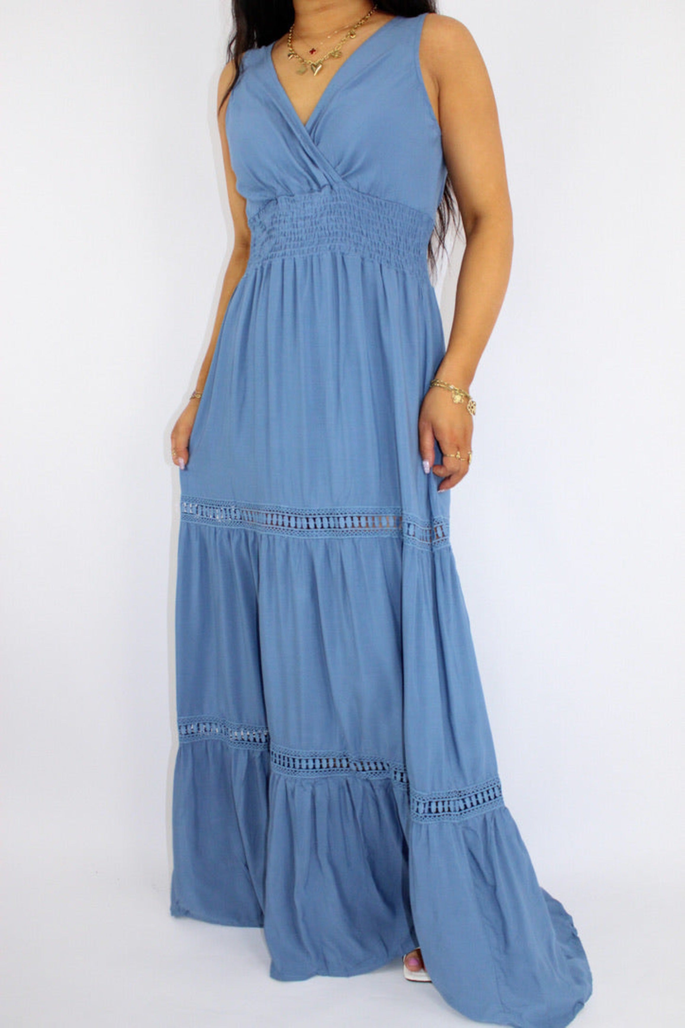 SKYE DRESS - BLUE