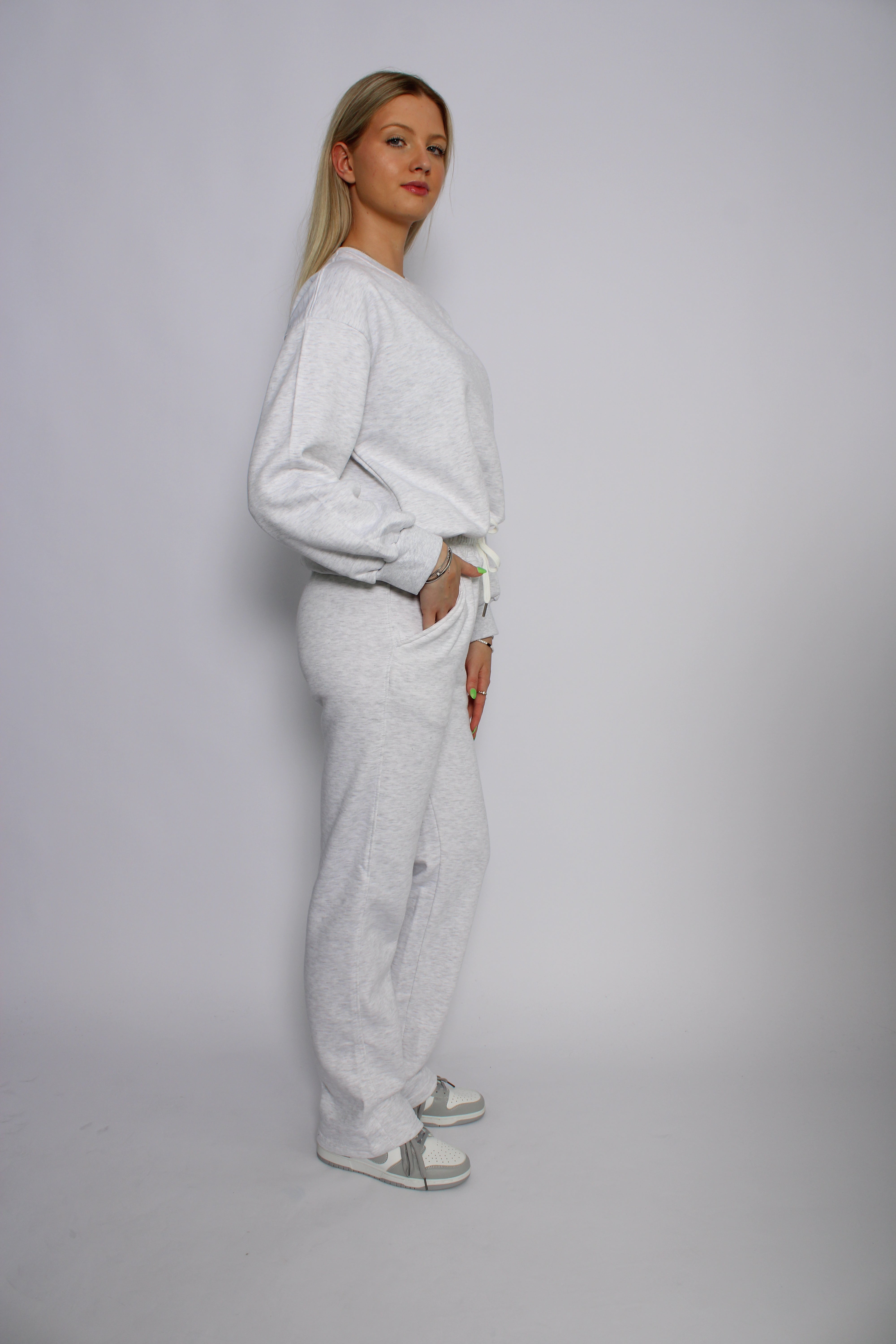 ''TALL'' COMFY SET - LIGHT GREY MARL