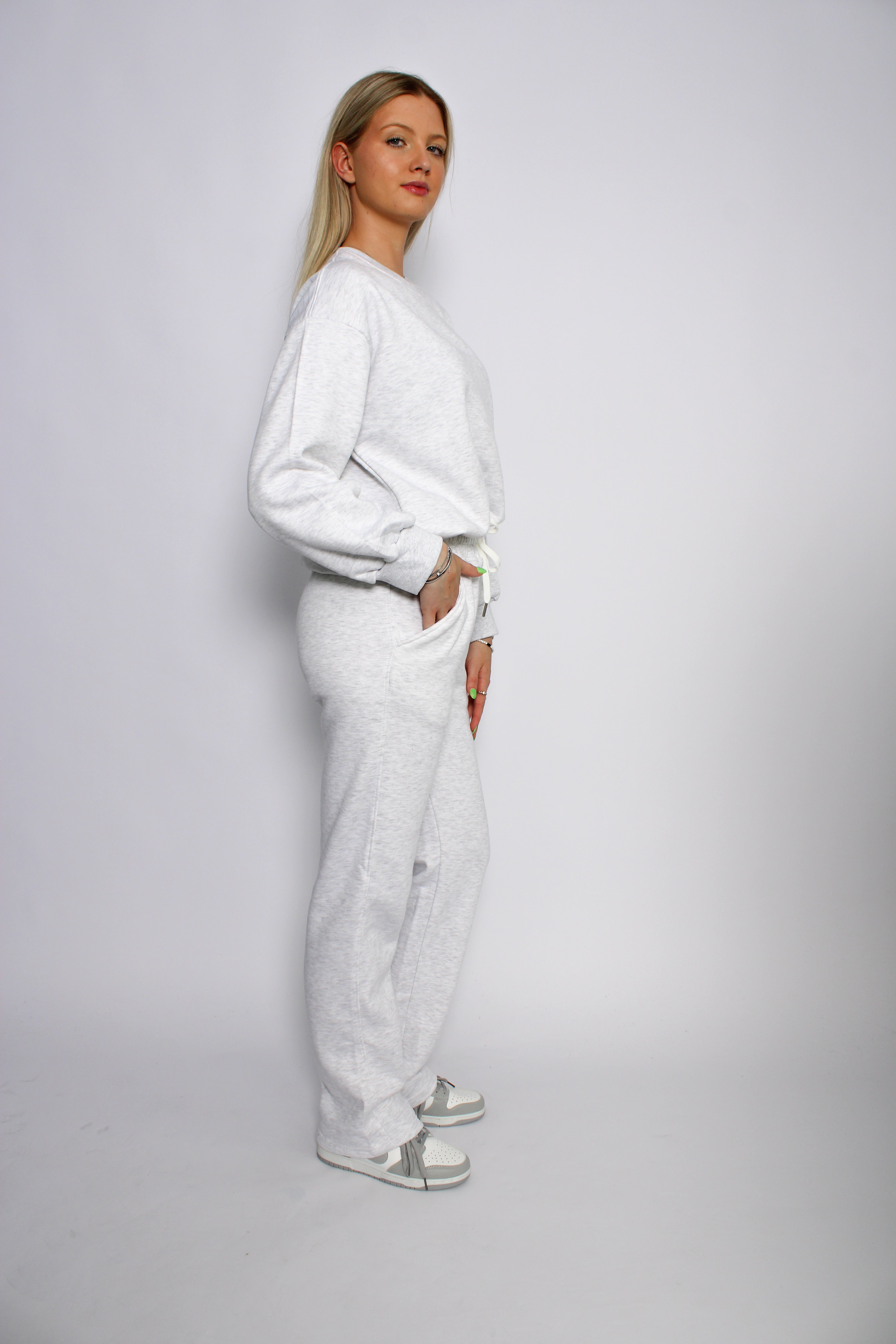 ''TALL'' COMFY SET - LIGHT GREY MARL