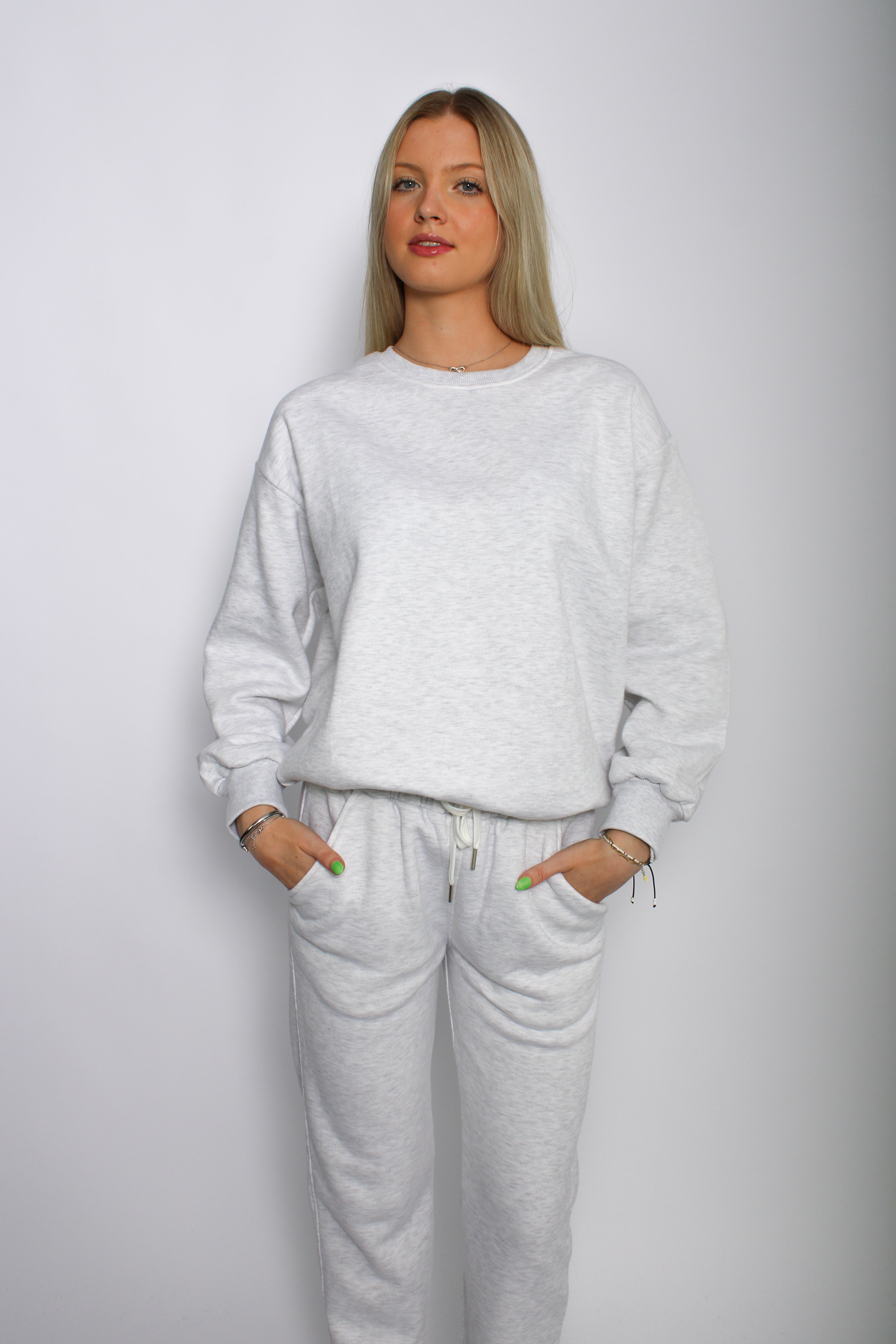 ''TALL'' COMFY SET - LIGHT GREY MARL