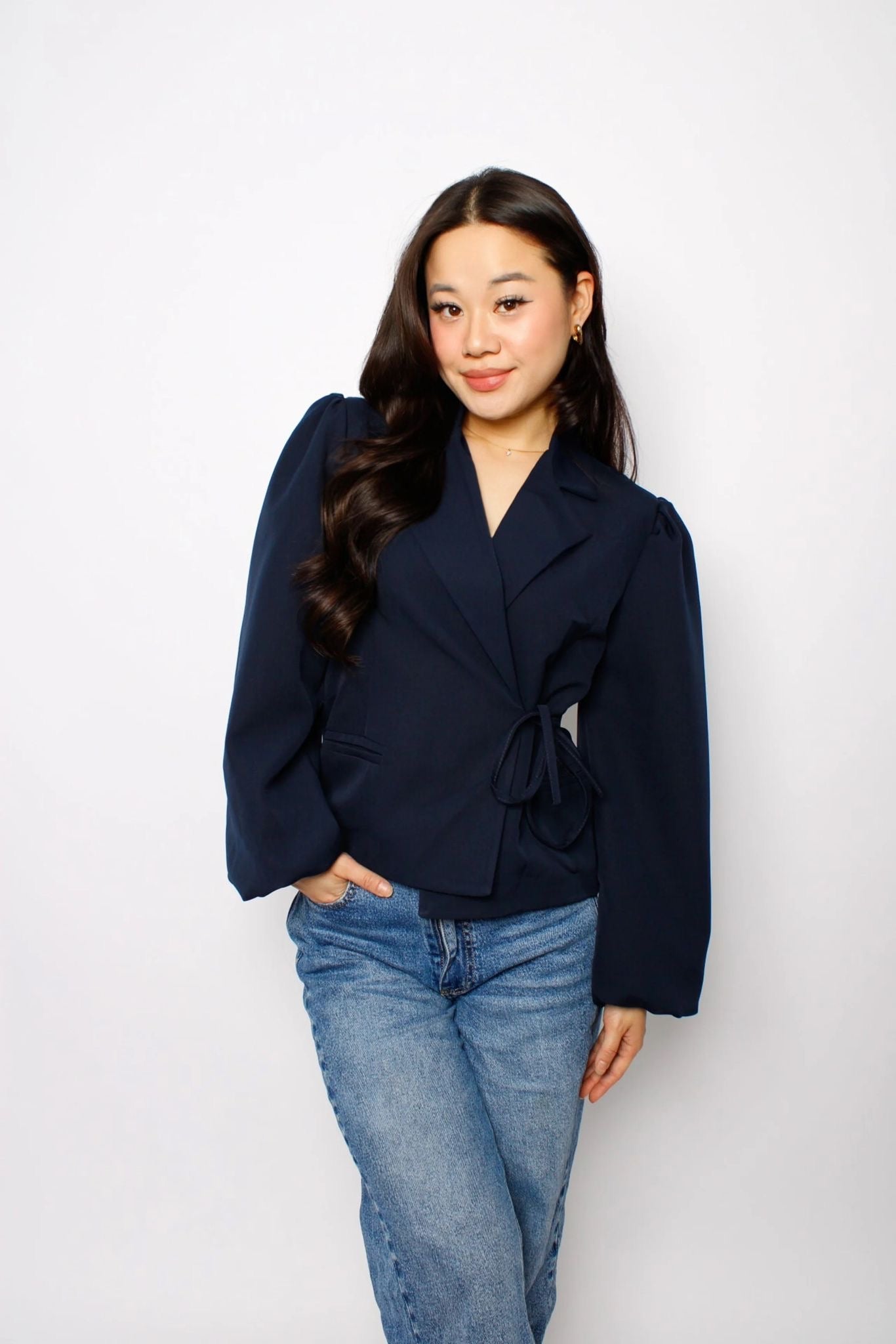 OLIVIA BLAZER - NAVY