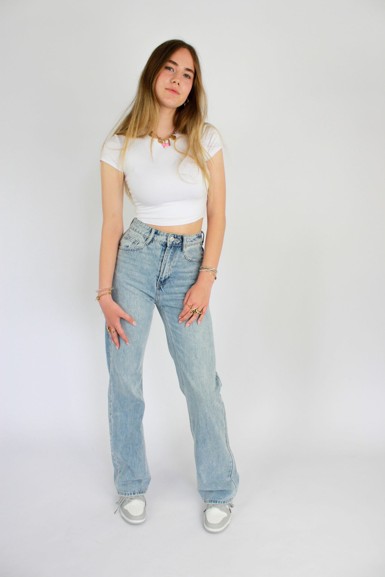 ''TALL'' RIPPED BACK JEANS - DENIM