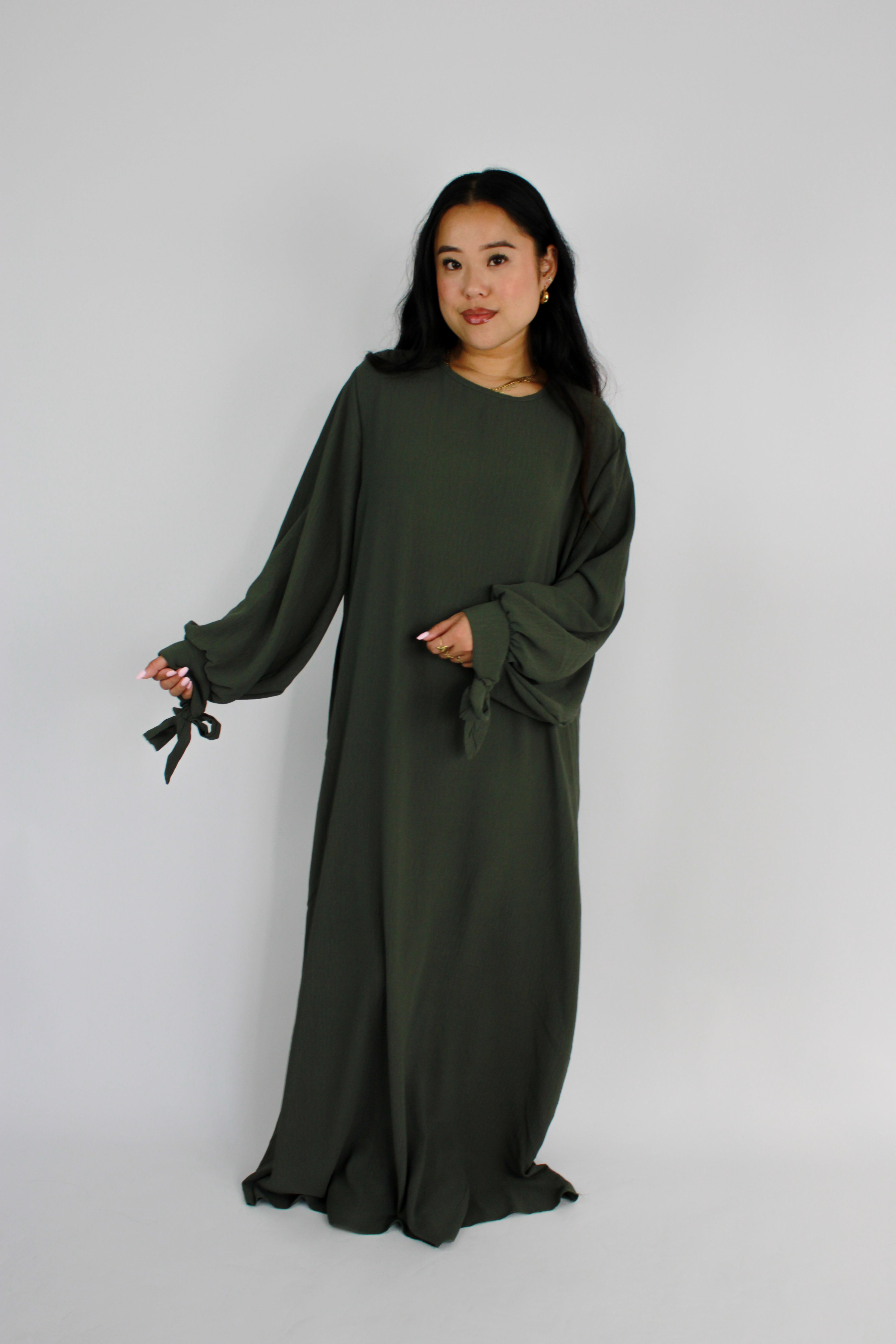 BIBI BOW ABAYA - KHAKI