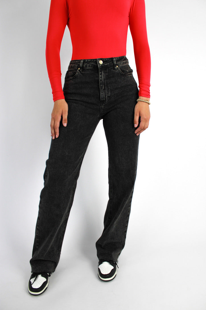 “TALL'' WIDE LEG JEANS 3636 - ANTHRACITE