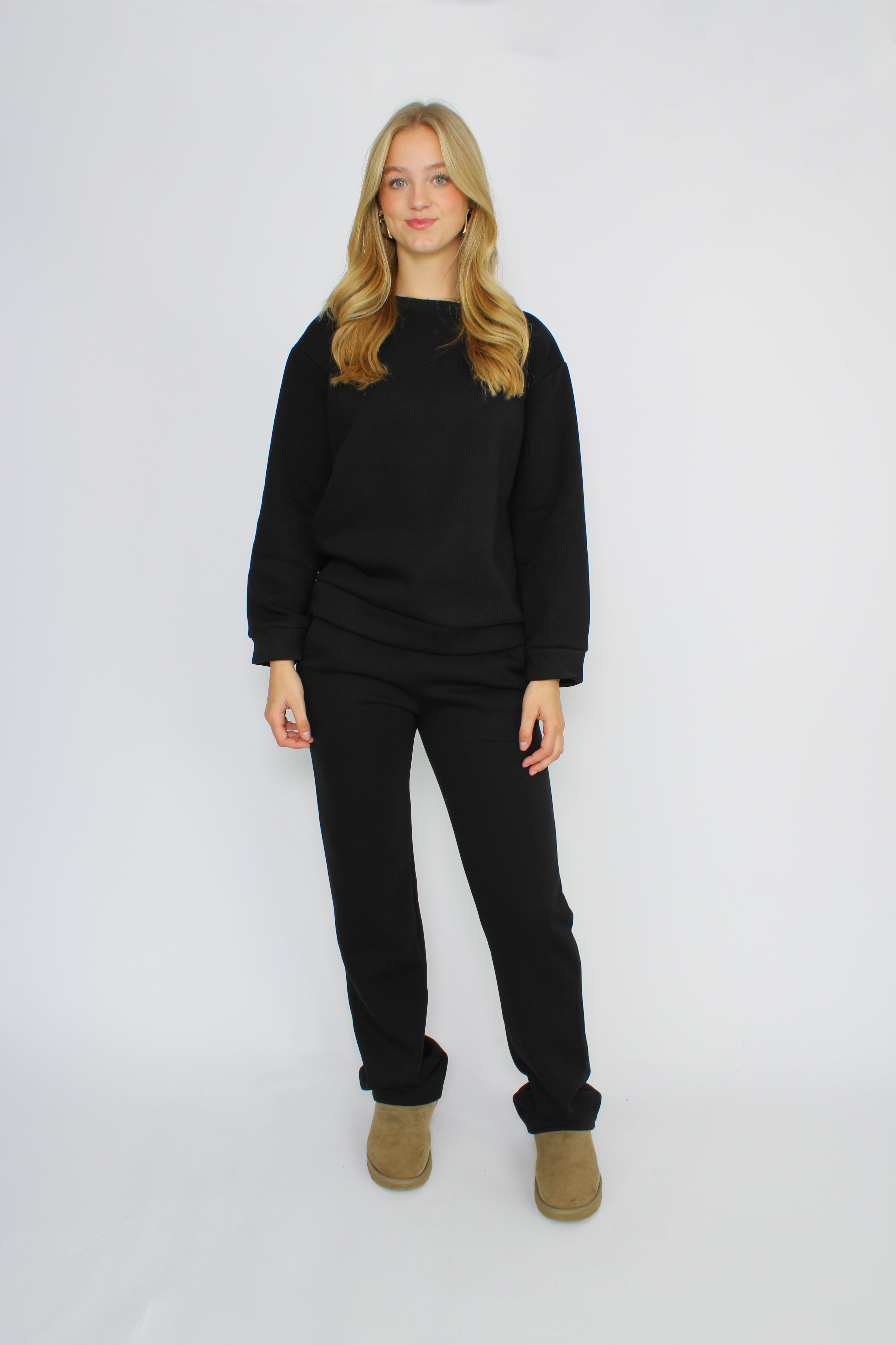 ''TALL'' COZY SET - BLACK