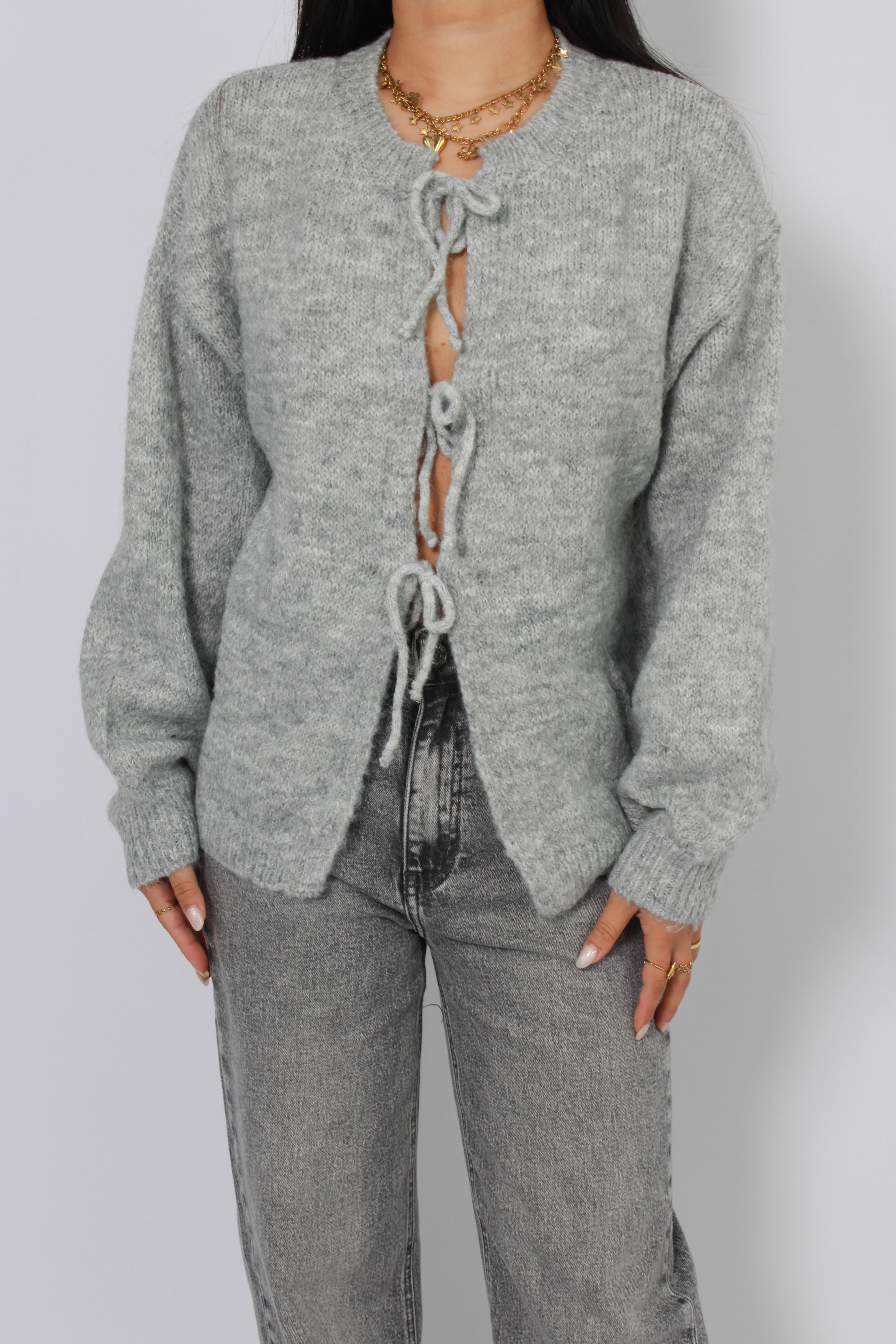 CLARA SWEATER - LIGHT GREY