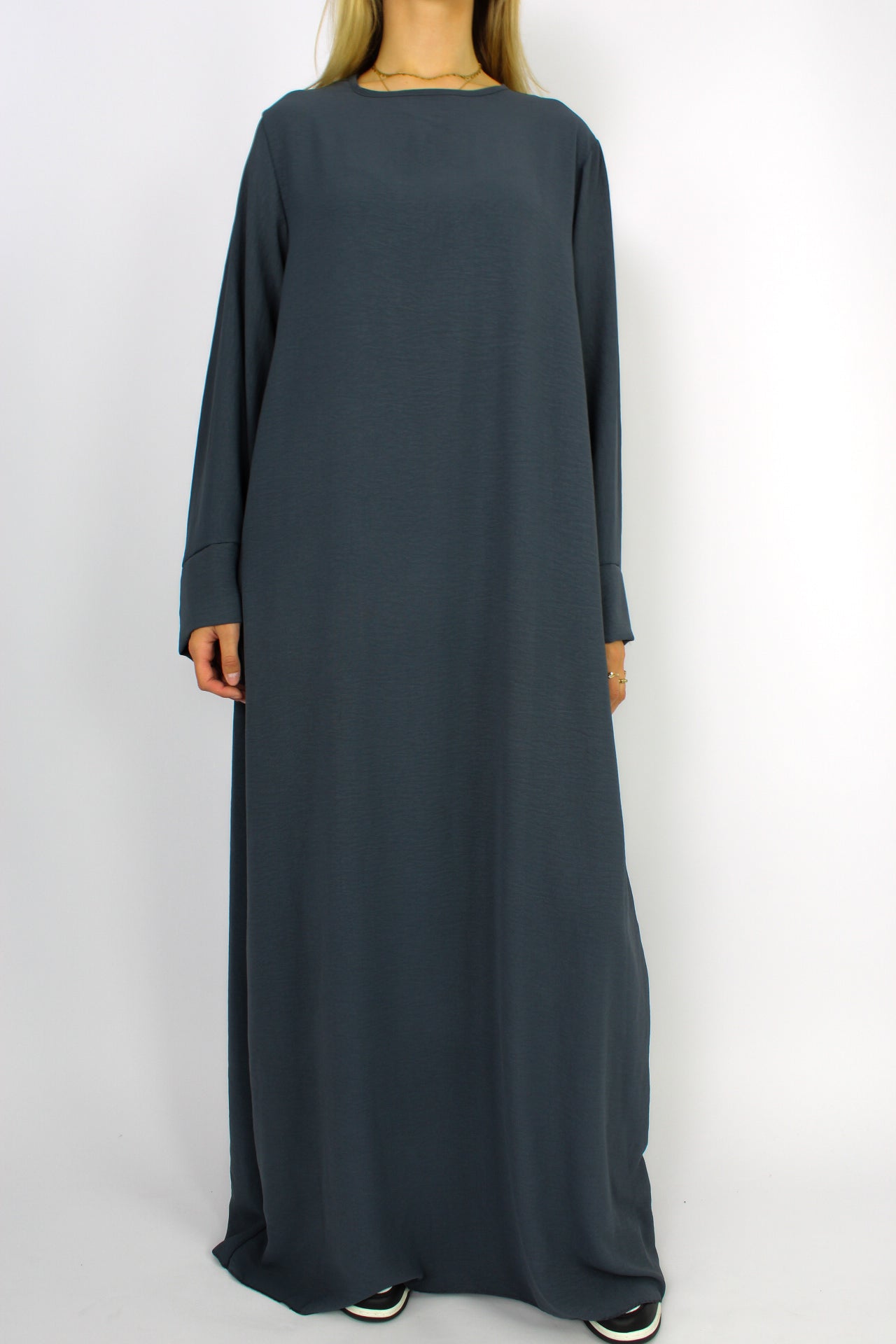 ''TALL'' MERVE DRESS - GREY/BLUE