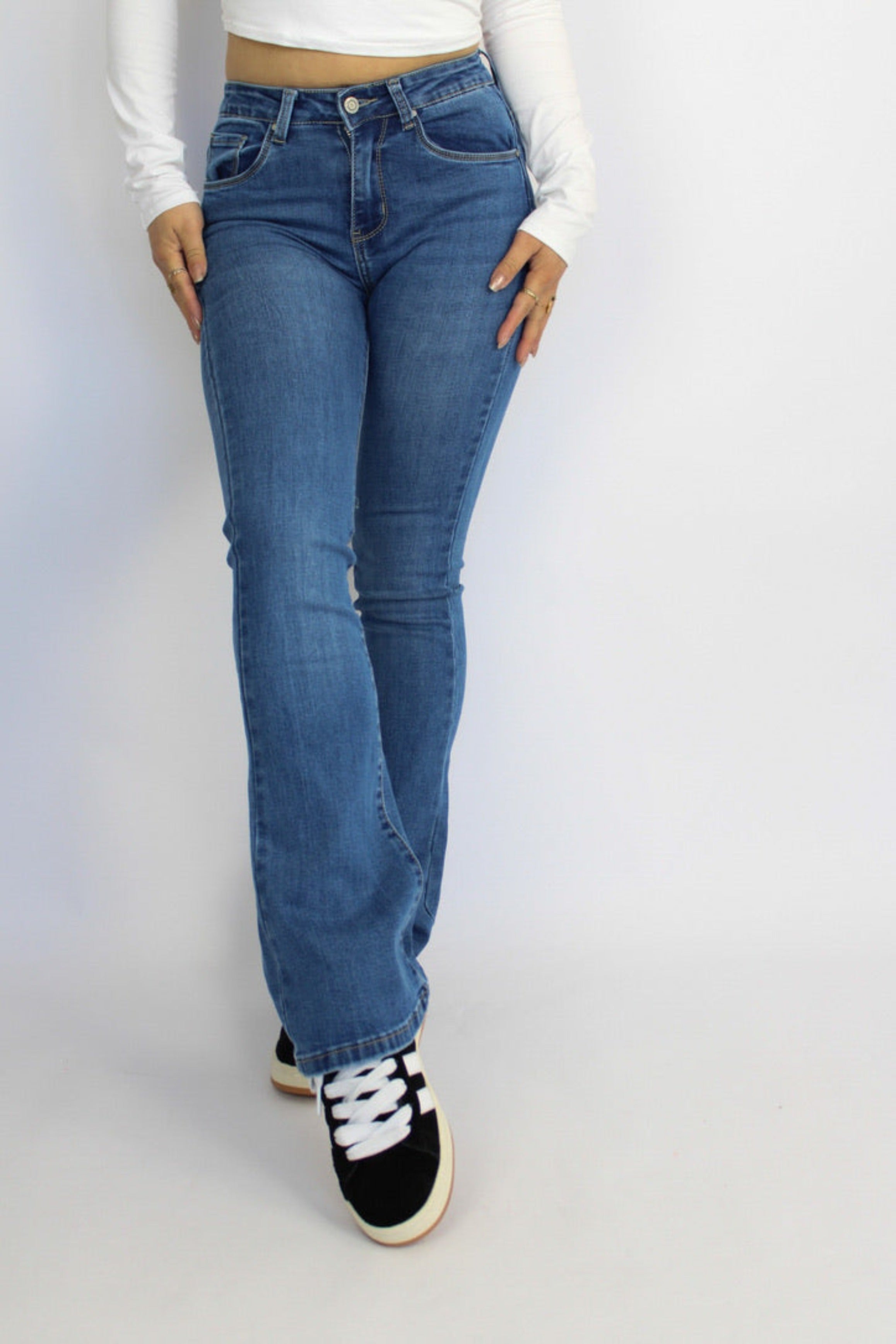 BOOTCUT JEANS - DARK DENIM