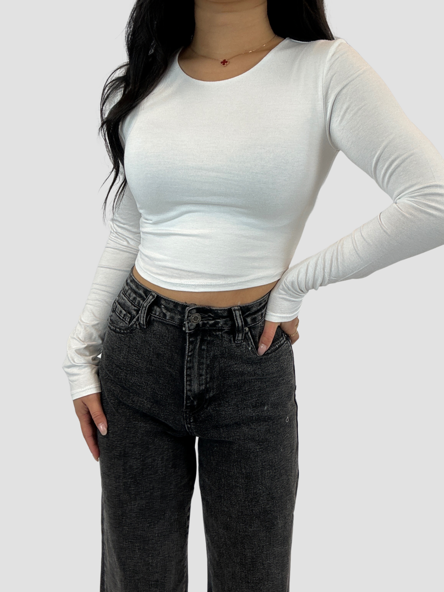 CHUN BASIC TOP - WHITE