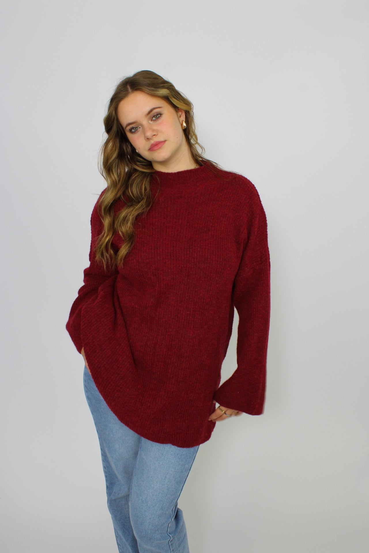 LOU SWEATER - BORDEAUX