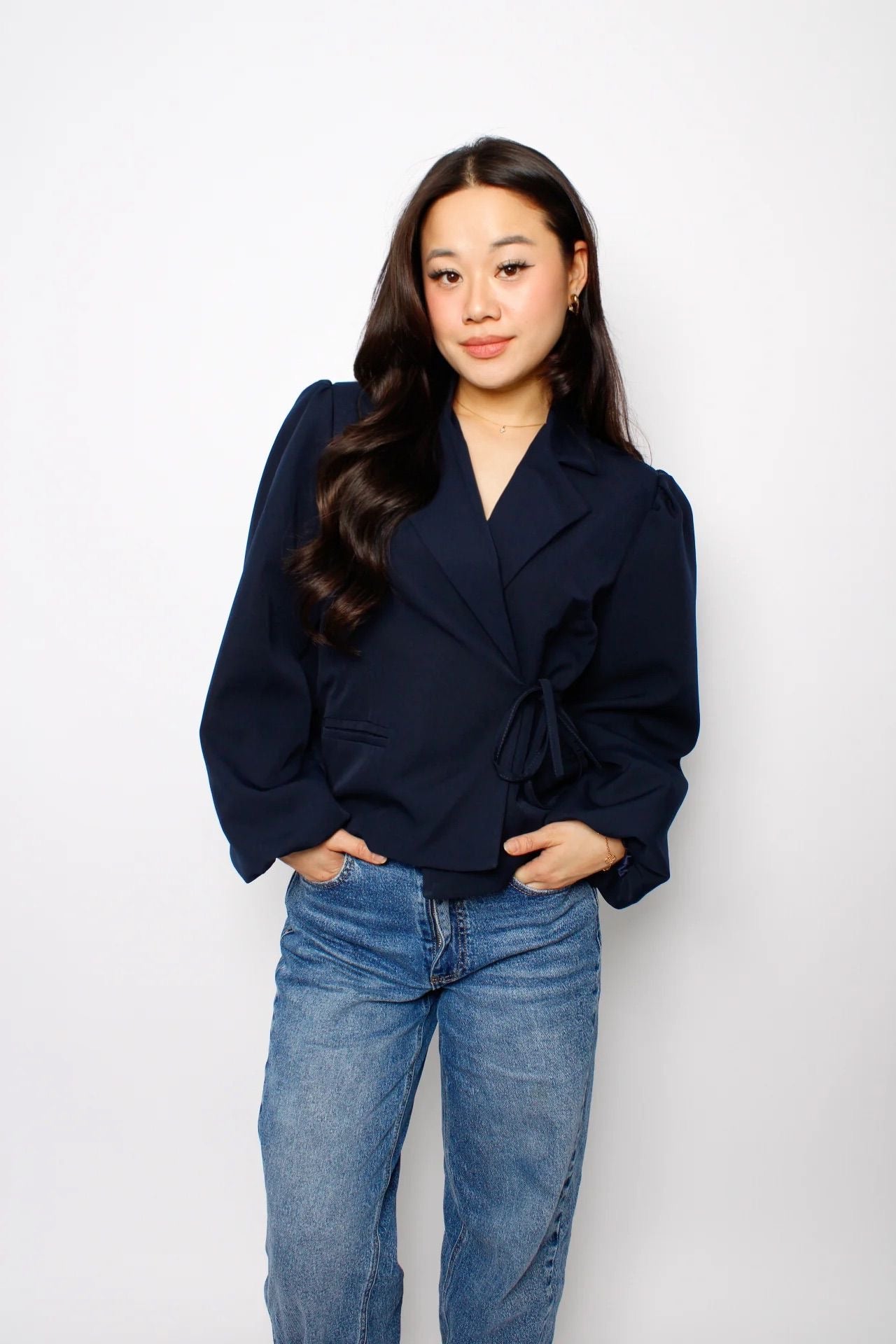 OLIVIA BLAZER - NAVY