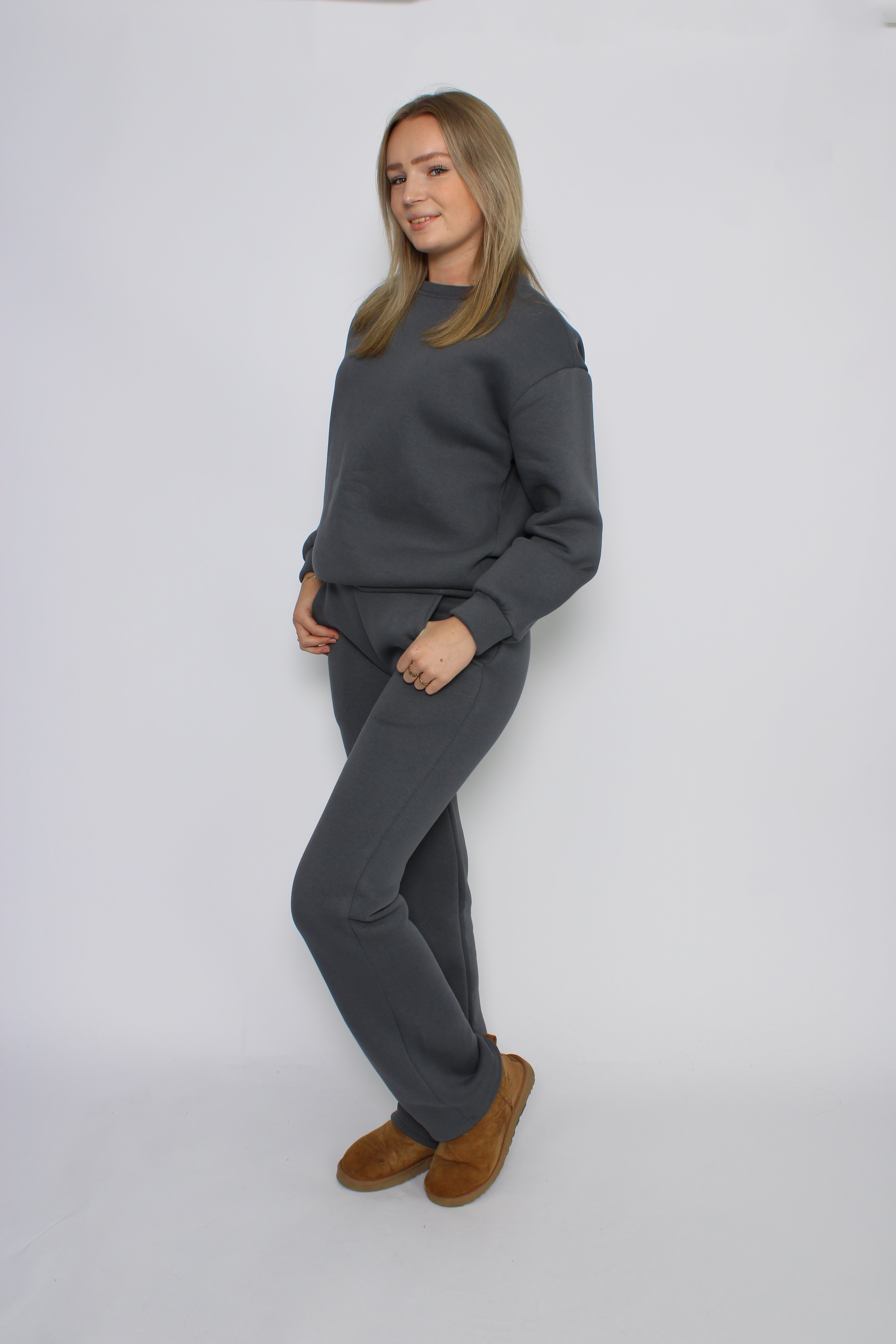 ''TALL'' COZY SET - GREY