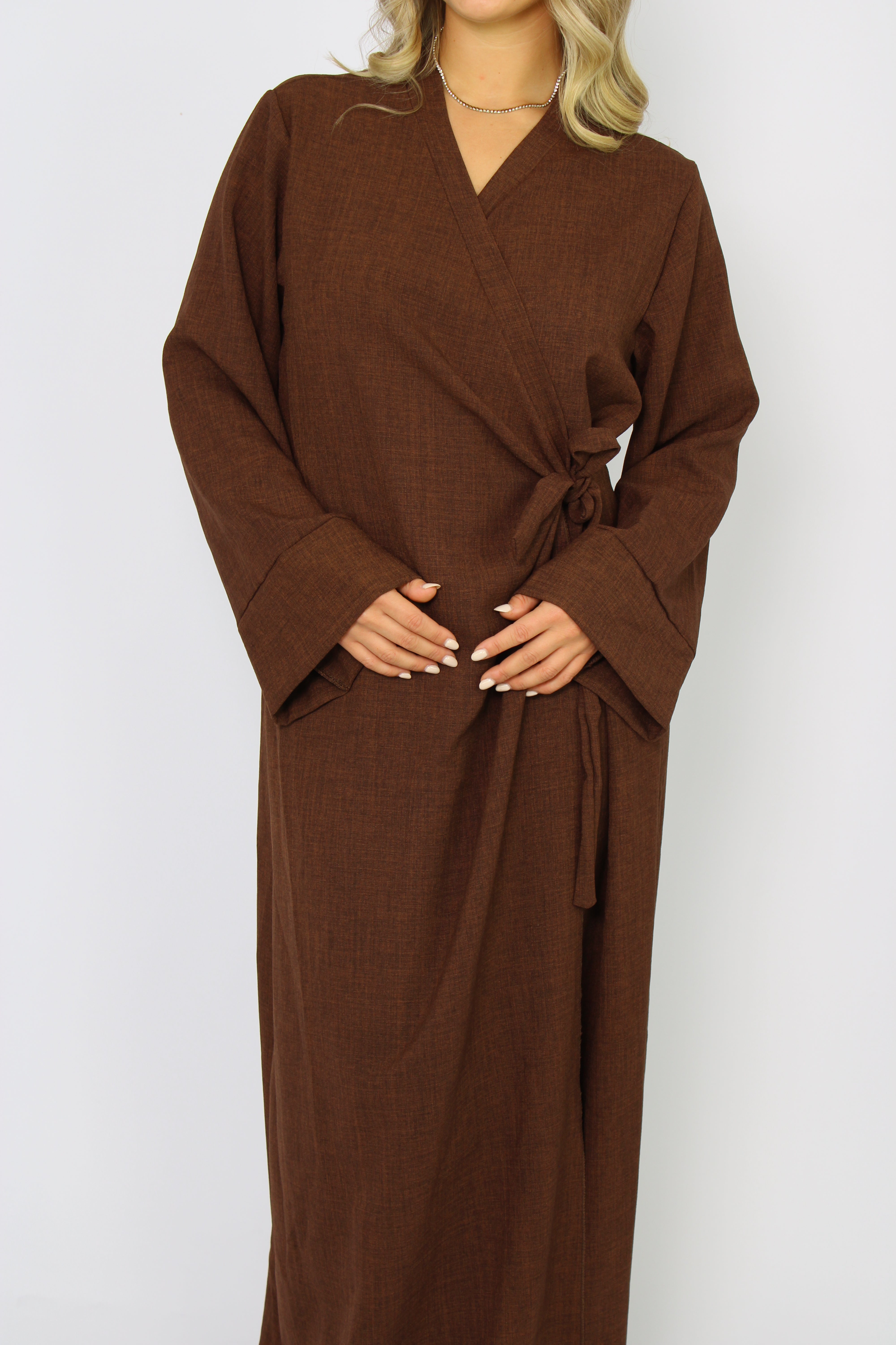 ''TALL'' SARA DRESS - BROWN