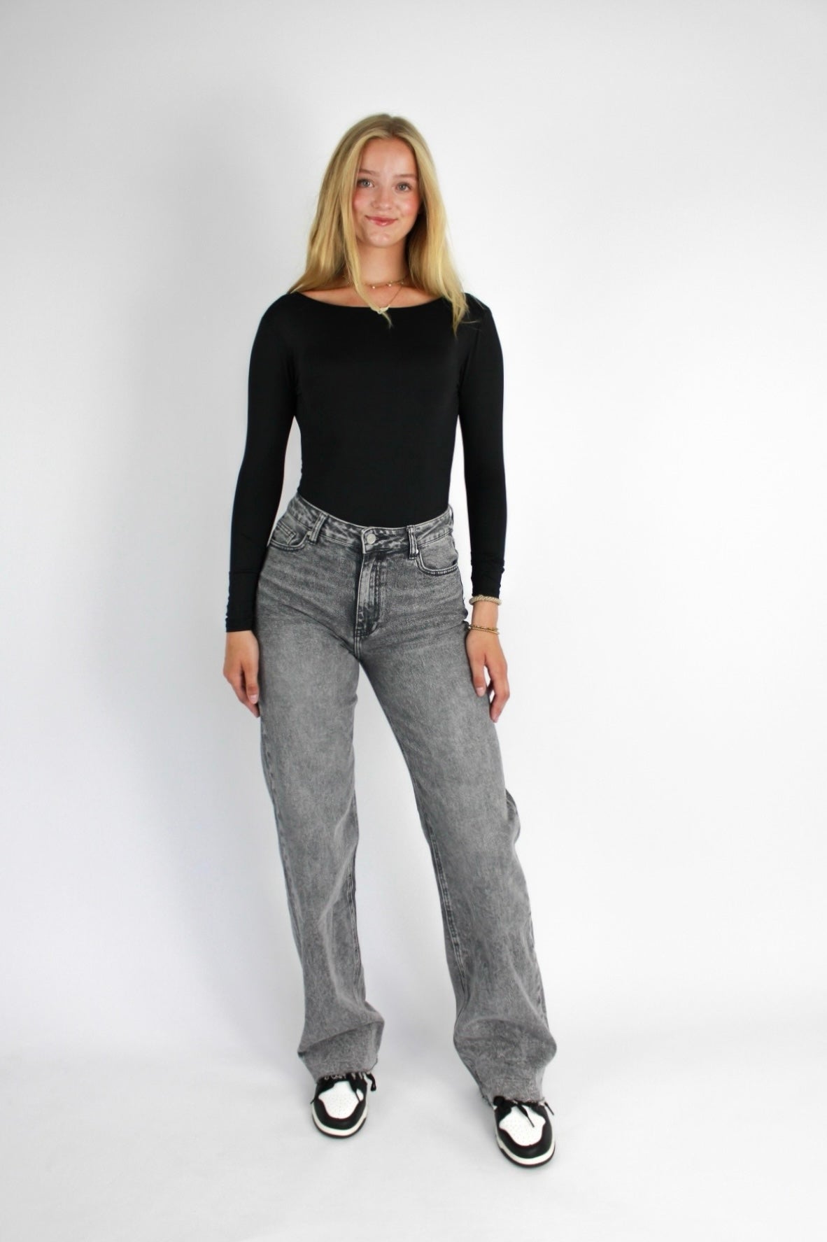 ''TALL'' WIDE LEG JEANS 3636 - GREY