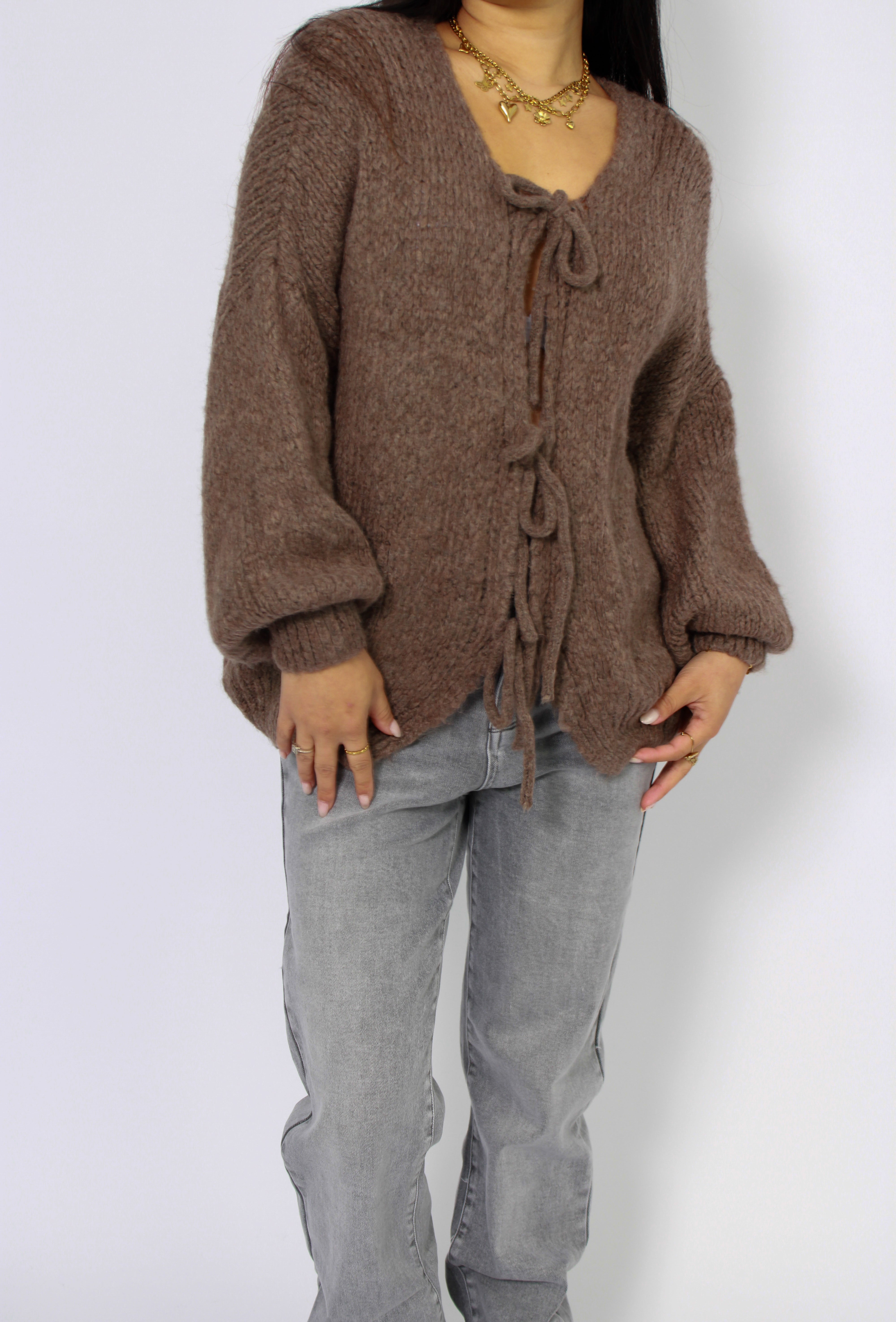 BOWIEN SWEATER - BROWN