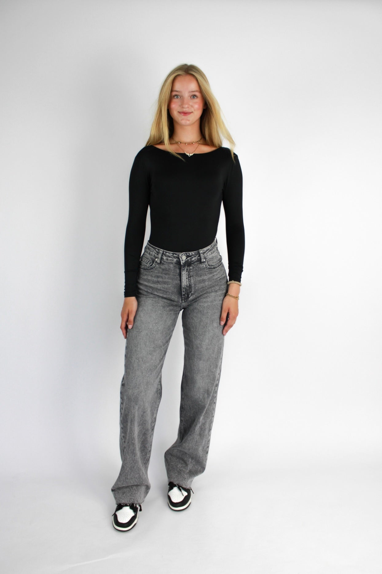 ''TALL'' WIDE LEG JEANS 3636 - GREY