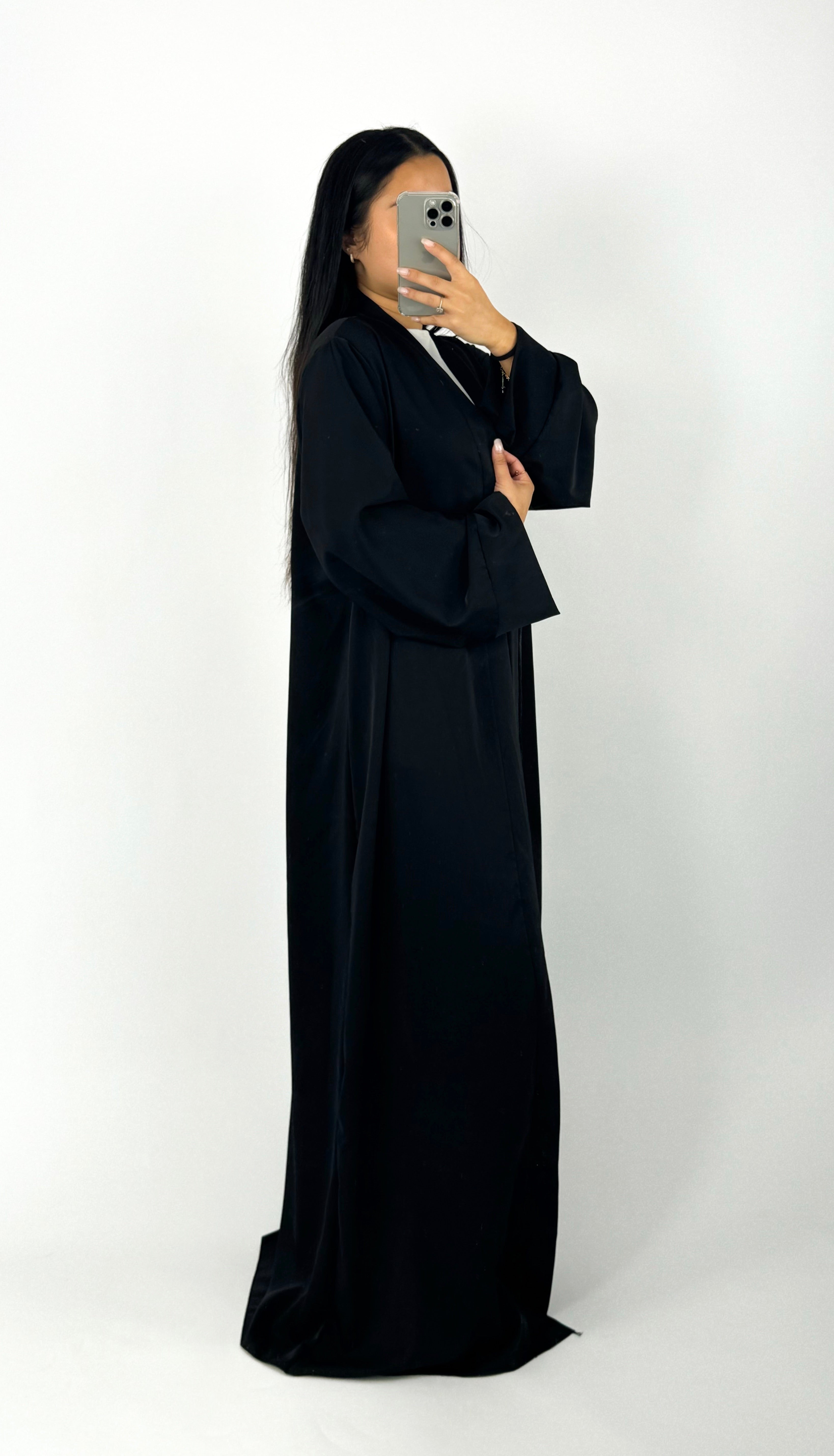 SILKY KIMONO - BLACK